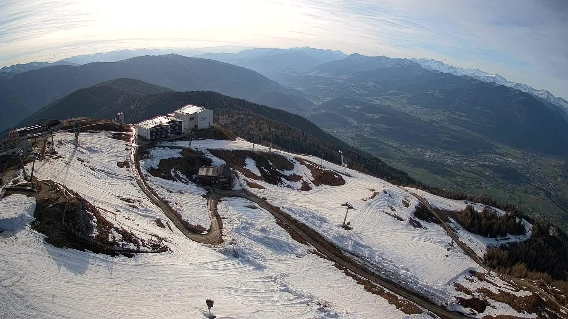 Kronplatz peak Ski resort | view to Bruneck