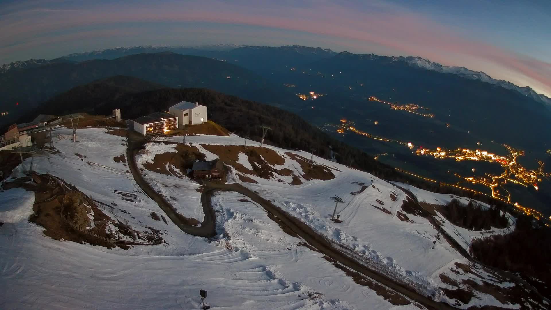 Kronplatz peak Ski resort | view to Bruneck