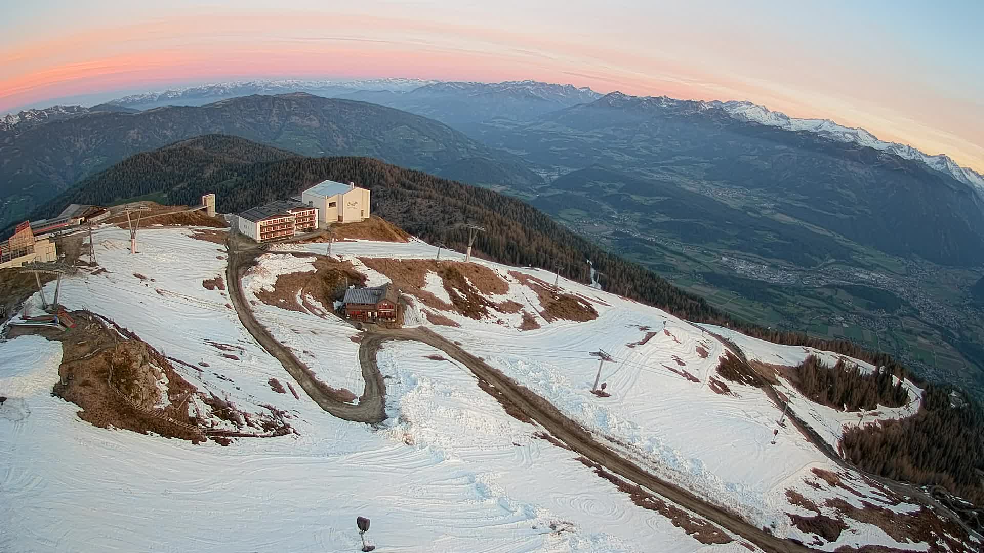 Kronplatz peak Ski resort | view to Bruneck