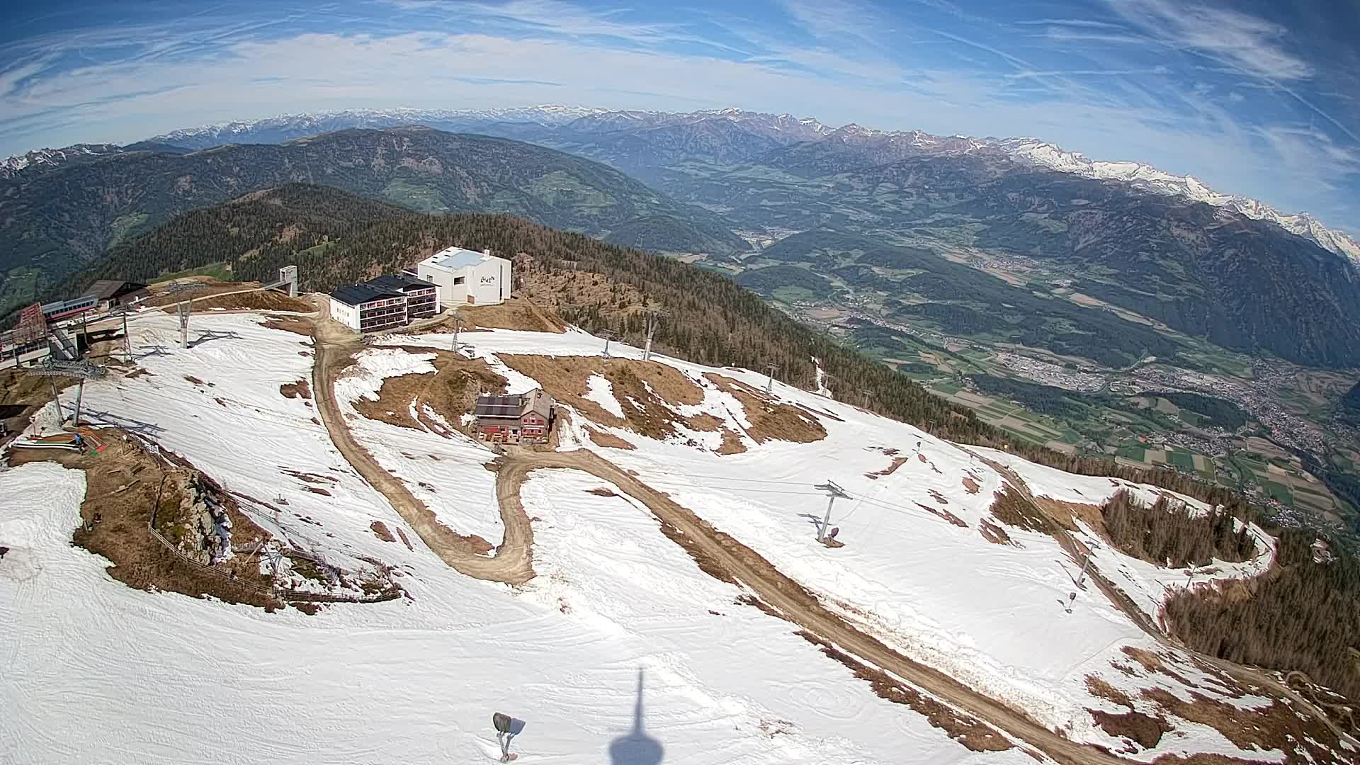 Stazione sciistica di Plan de Corones | vista su Brunico