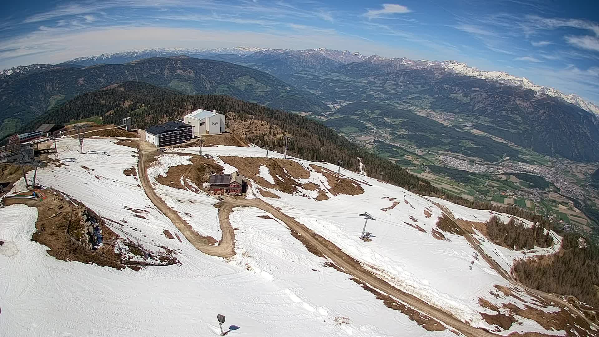 Kronplatz peak Ski resort | view to Bruneck