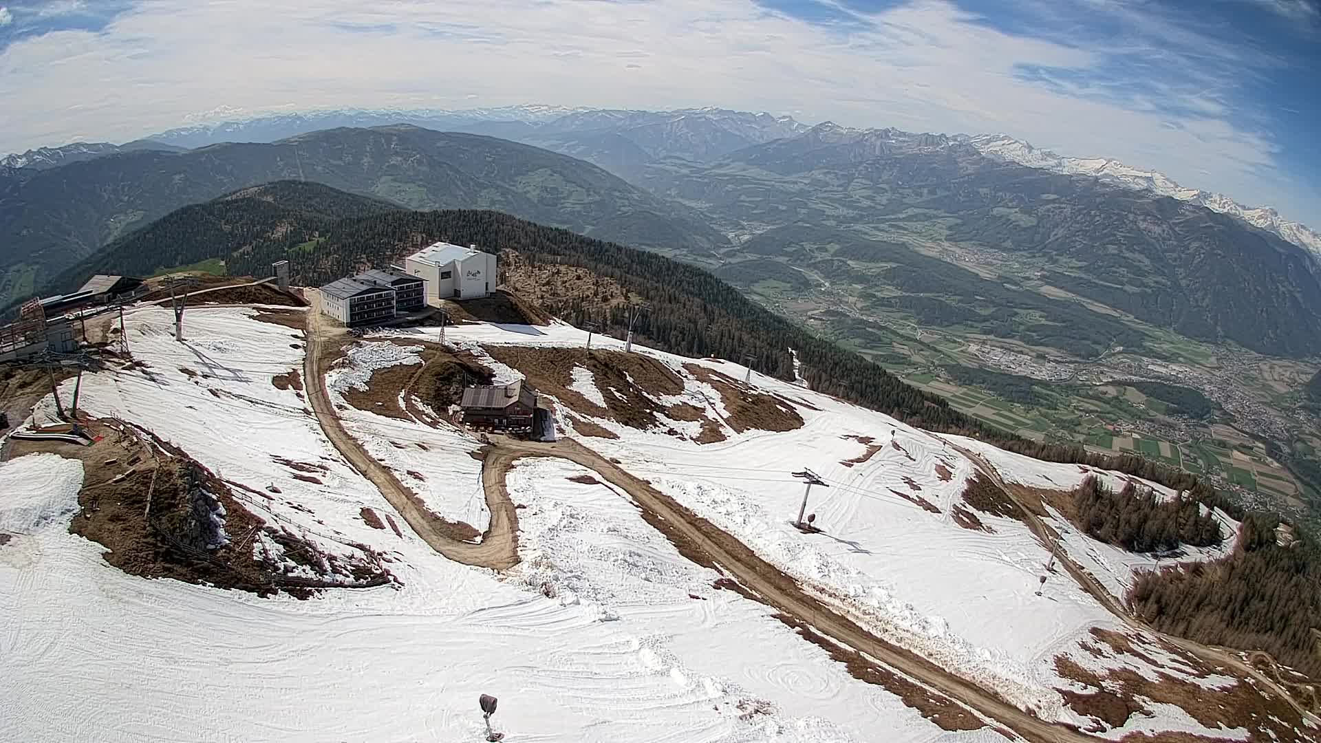 Kronplatz peak Ski resort | view to Bruneck