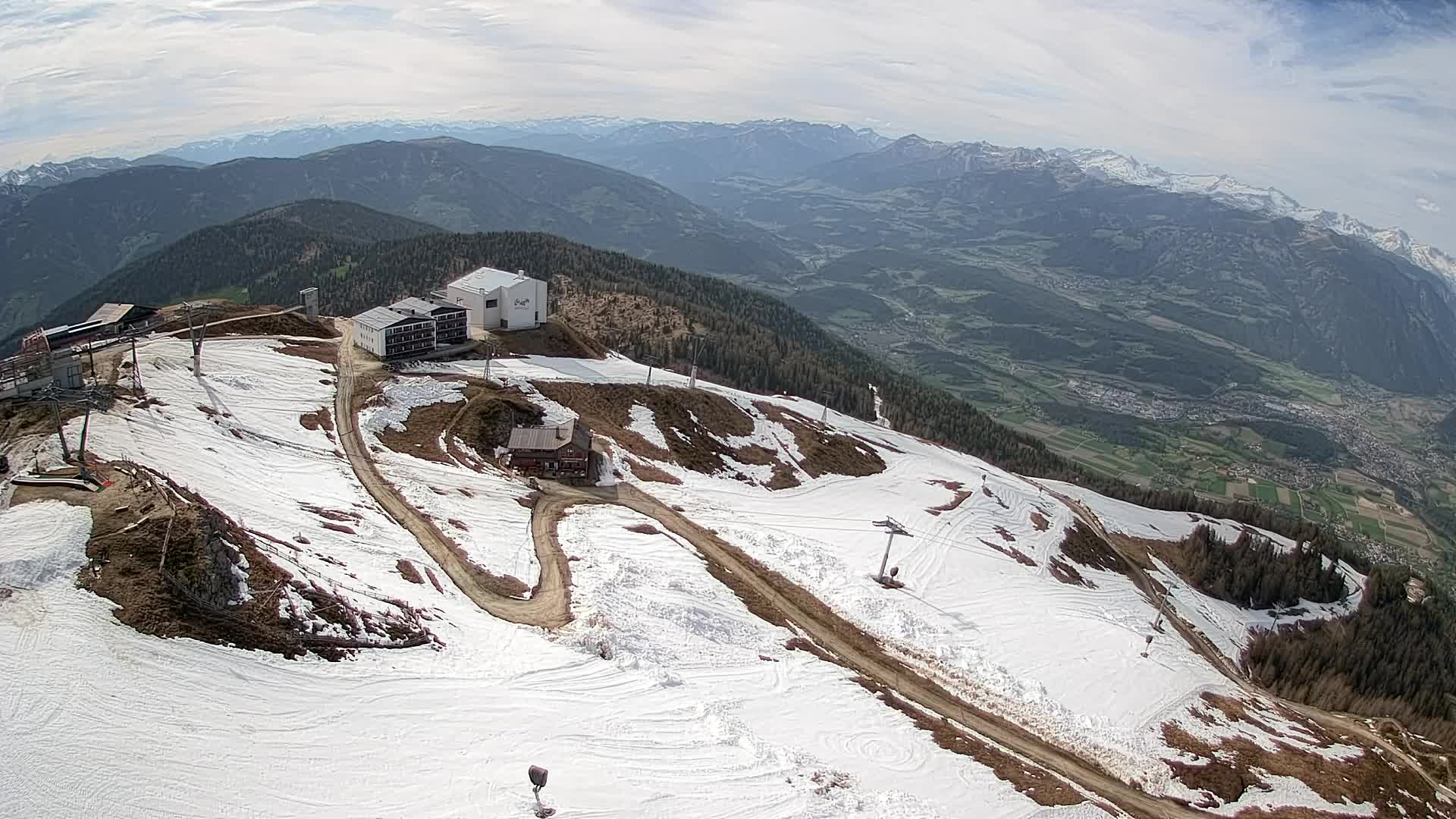 Kronplatz peak Ski resort | view to Bruneck