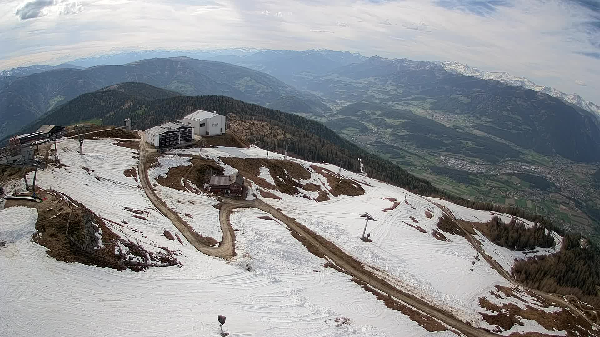 Kronplatz peak Ski resort | view to Bruneck