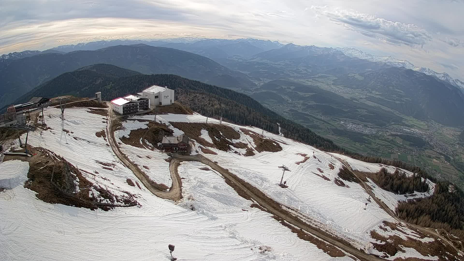 Kronplatz peak Ski resort | view to Bruneck