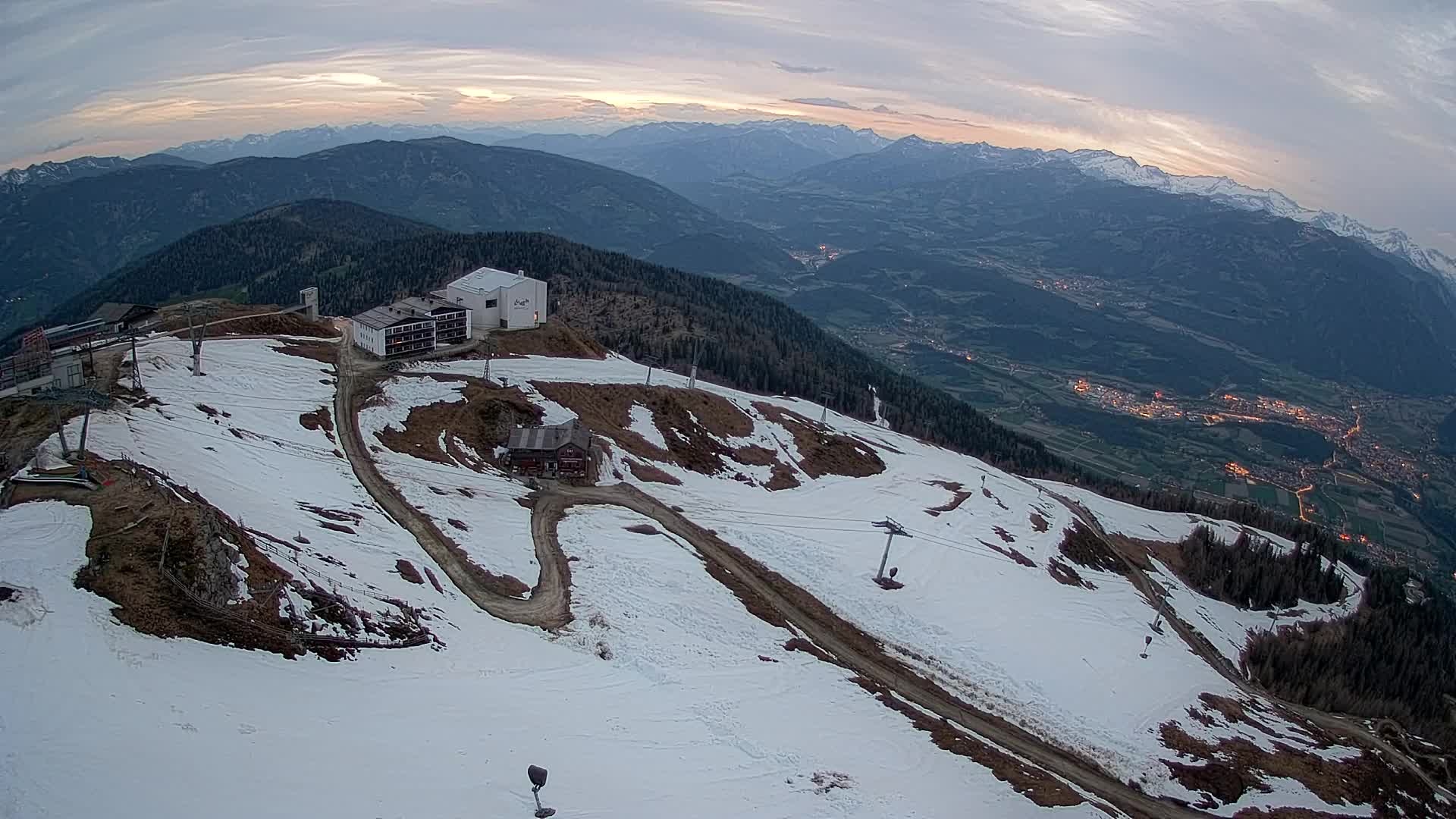 Kronplatz peak Ski resort | view to Bruneck