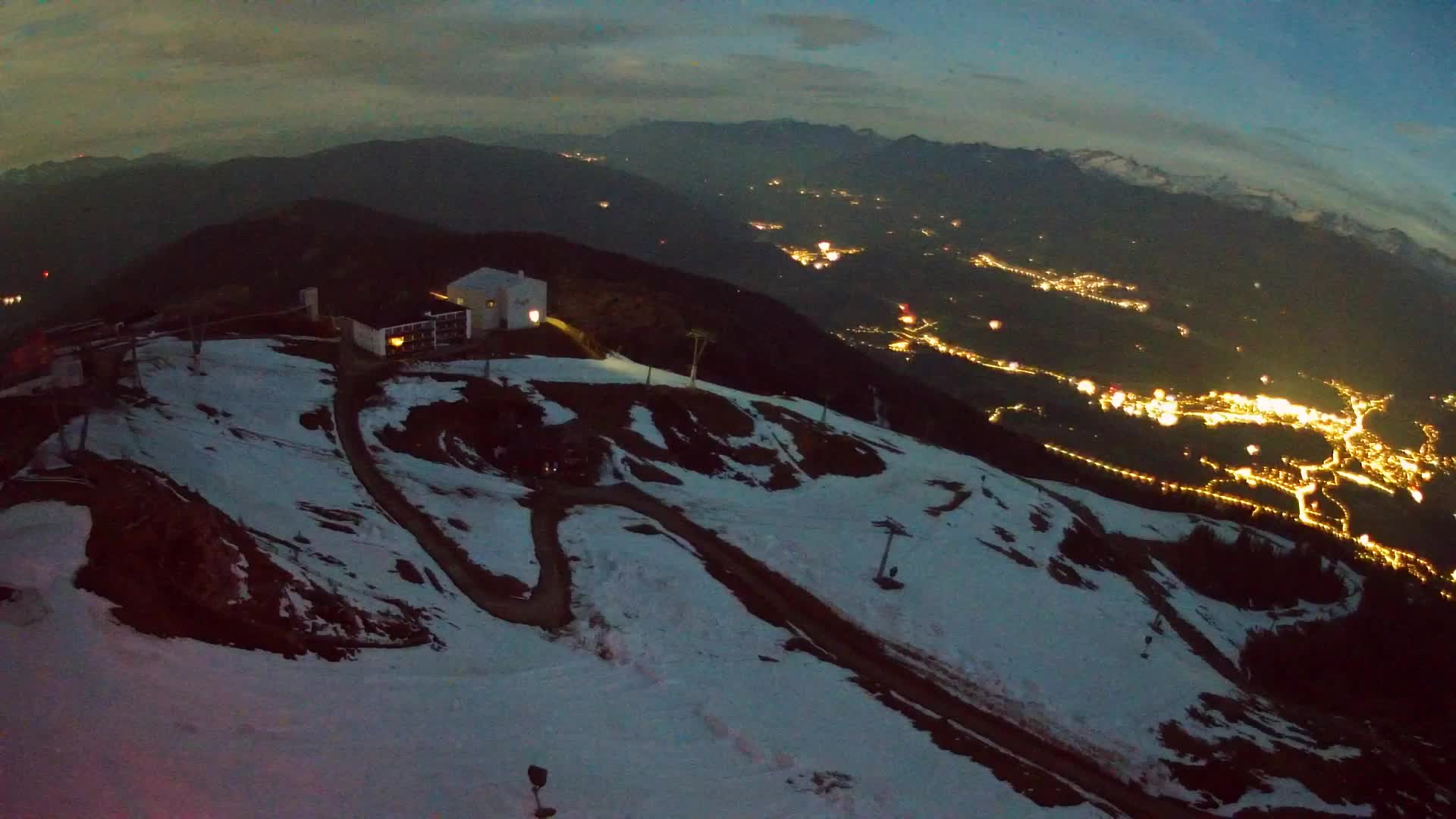 Kronplatz peak Ski resort | view to Bruneck