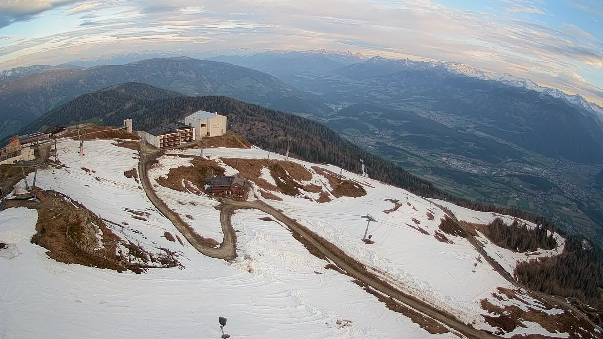 Kronplatz peak Ski resort | view to Bruneck