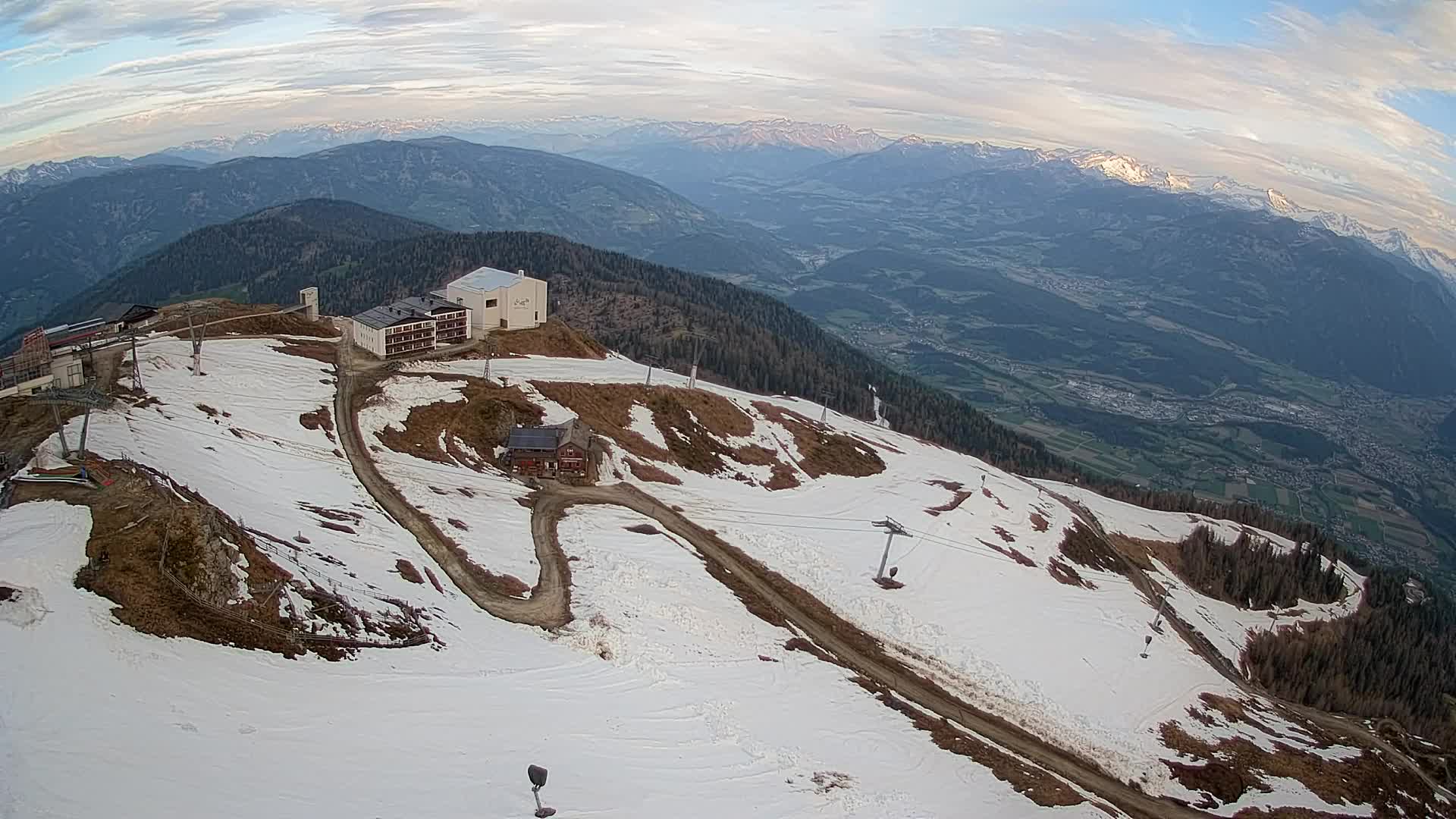 Kronplatz peak Ski resort | view to Bruneck