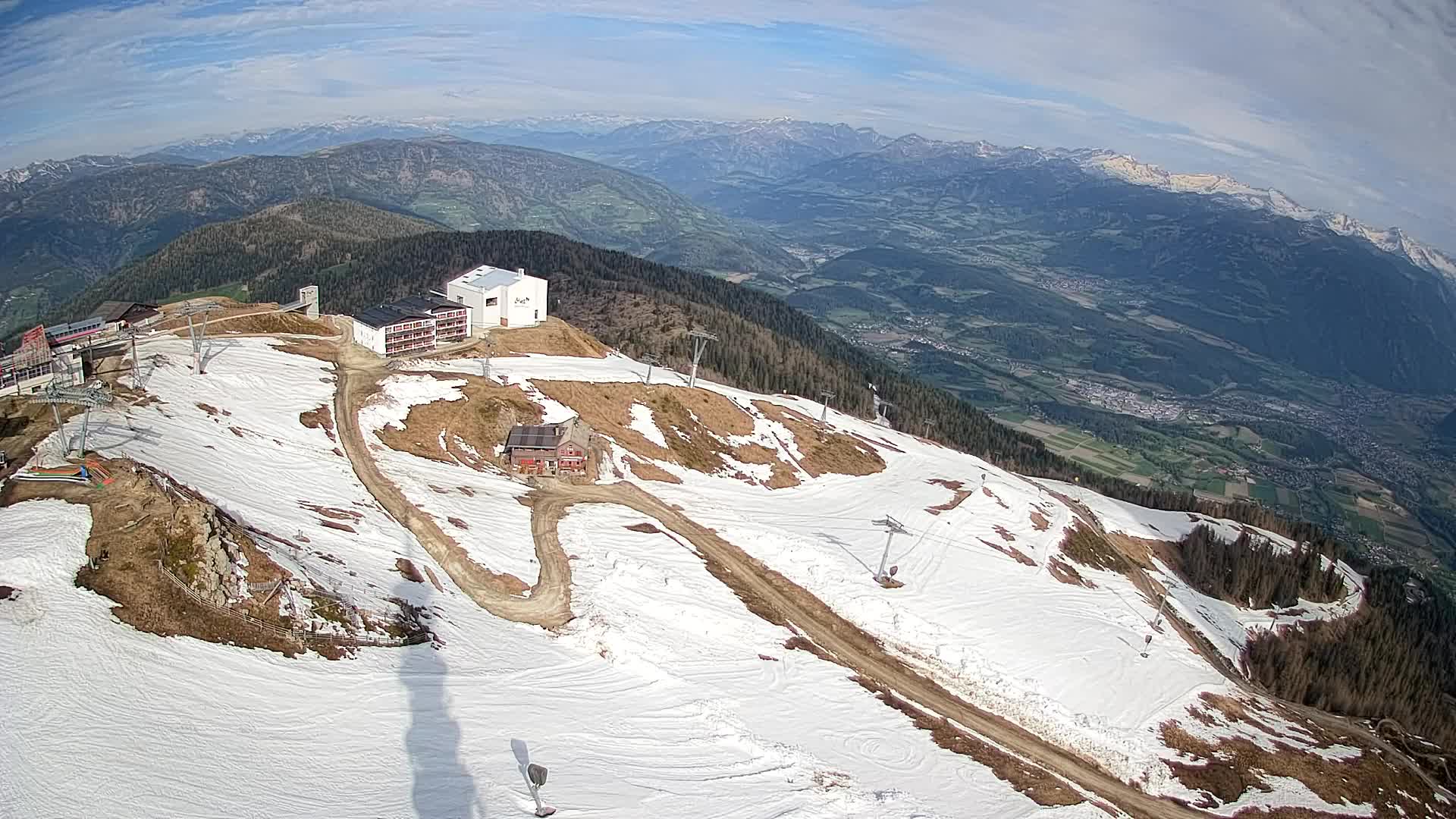 Kronplatz peak Ski resort | view to Bruneck
