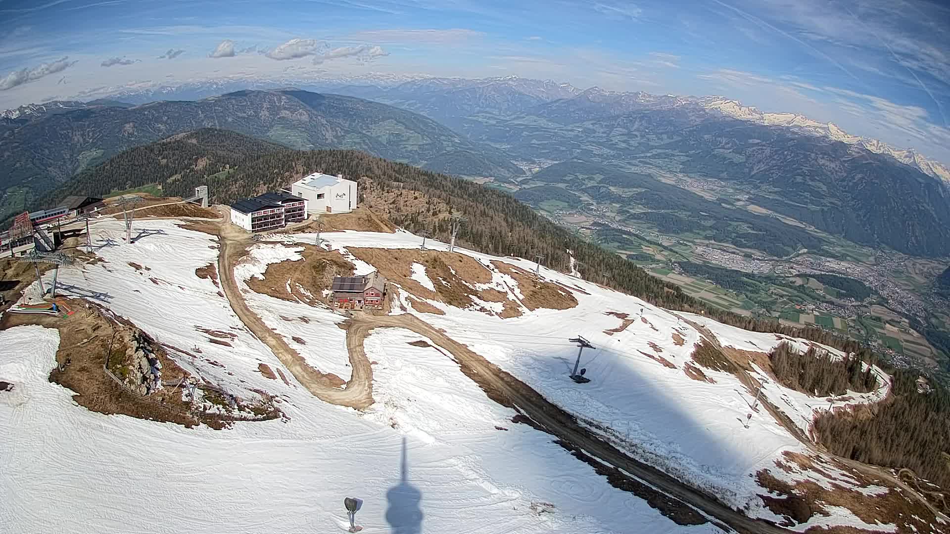 Kronplatz peak Ski resort | view to Bruneck