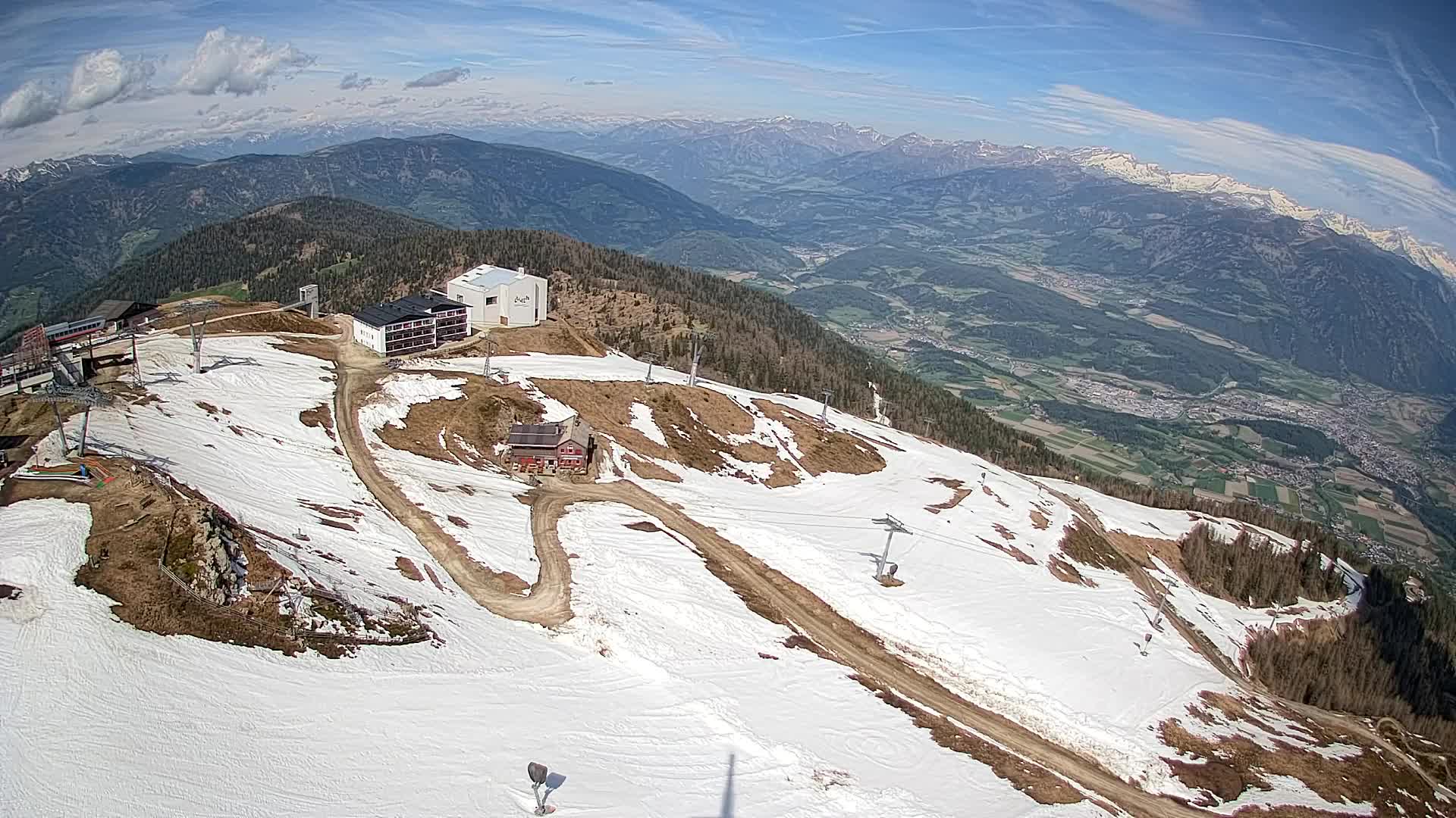 Kronplatz peak Ski resort | view to Bruneck
