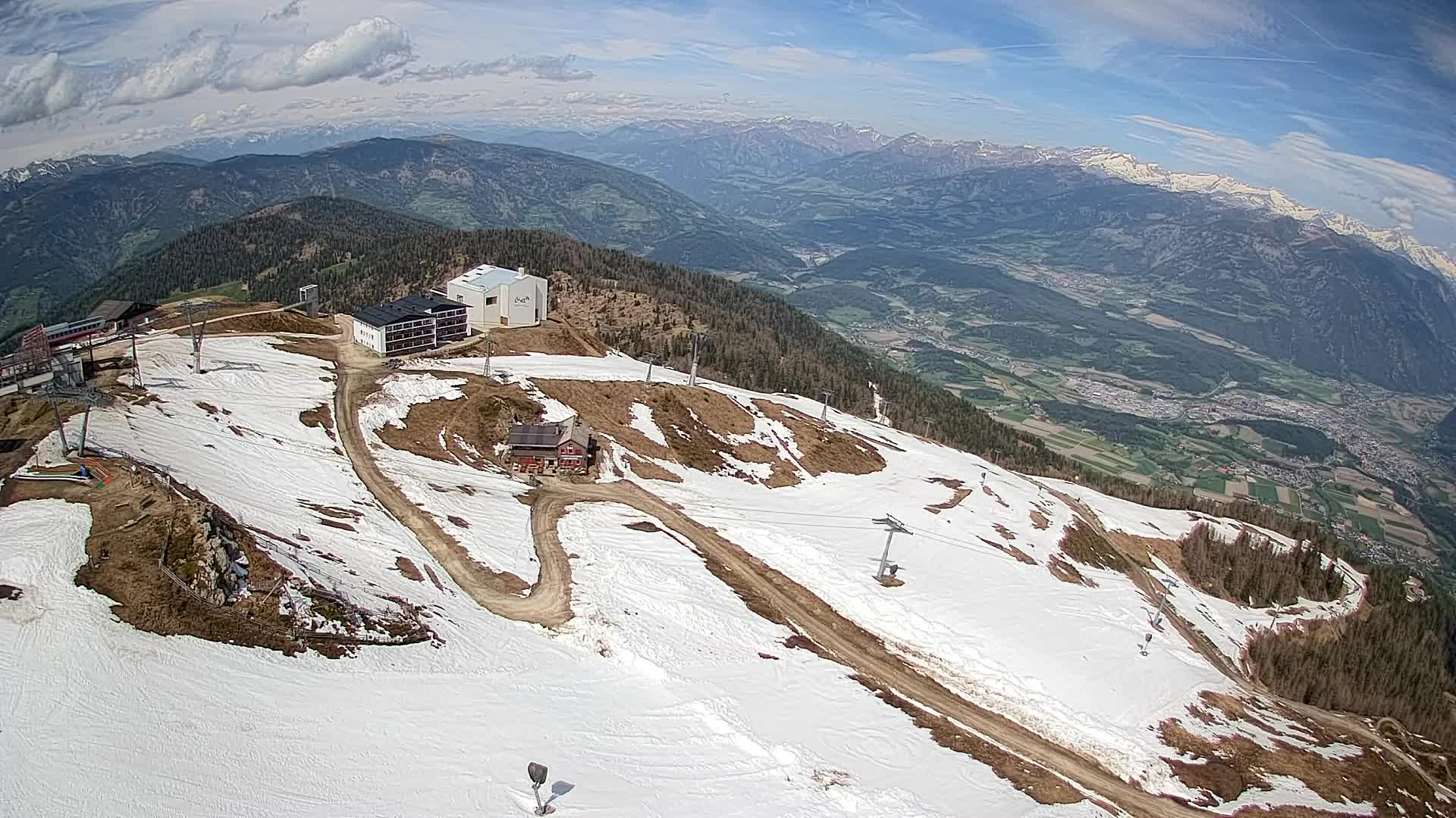 Kronplatz peak Ski resort | view to Bruneck