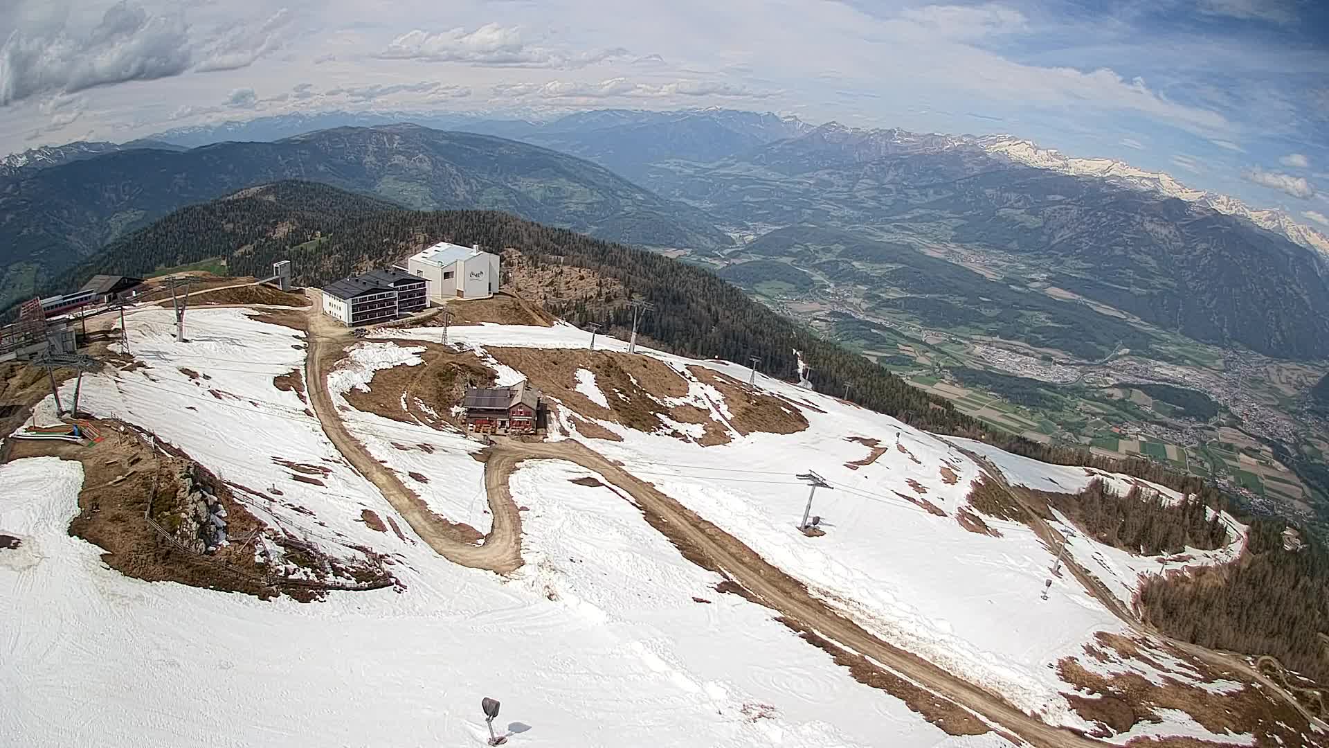 Kronplatz peak Ski resort | view to Bruneck