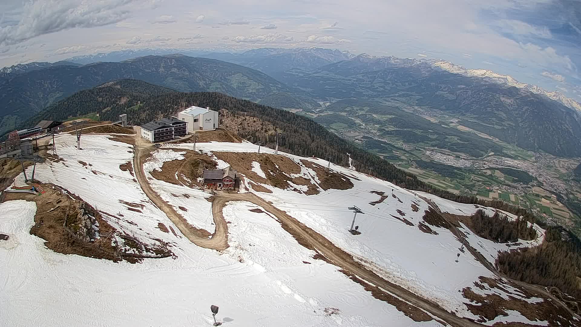 Kronplatz peak Ski resort | view to Bruneck