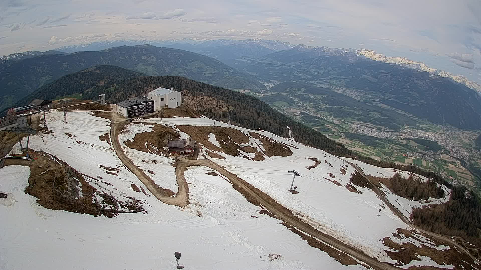 Kronplatz peak Ski resort | view to Bruneck