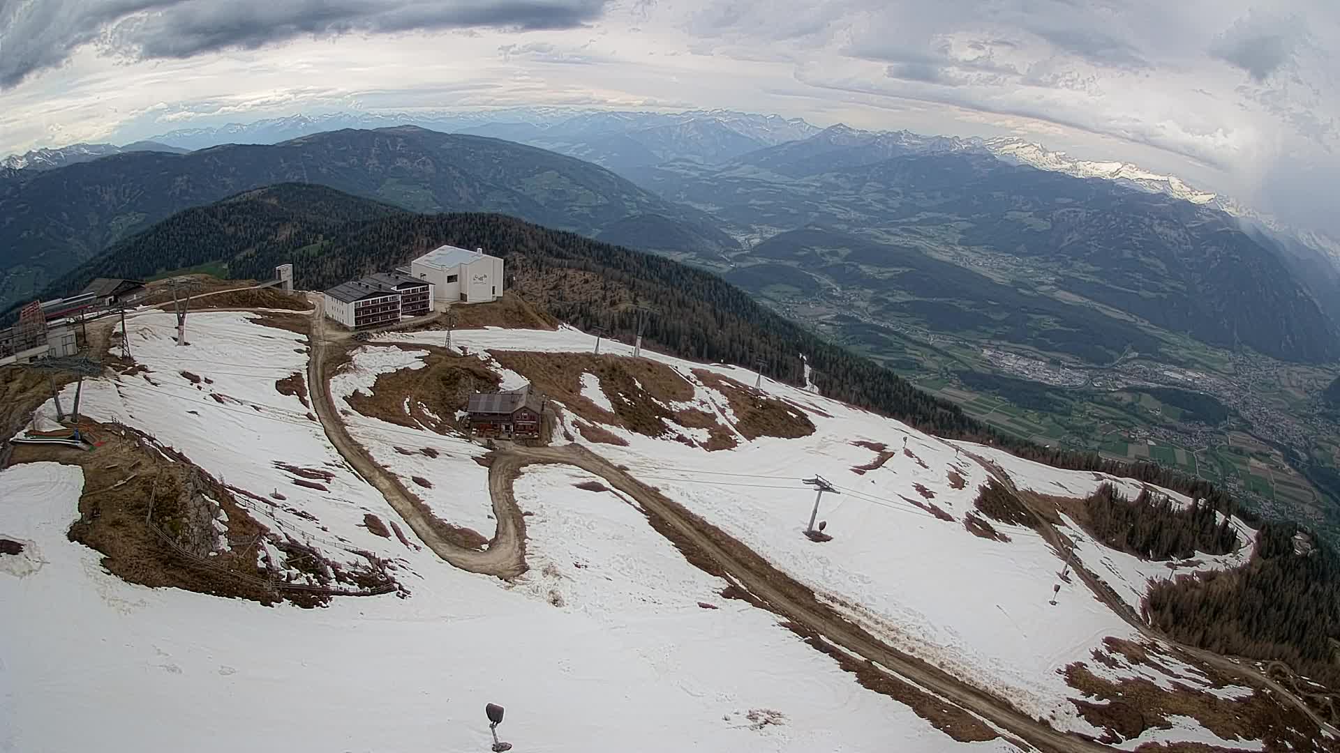 Kronplatz peak Ski resort | view to Bruneck
