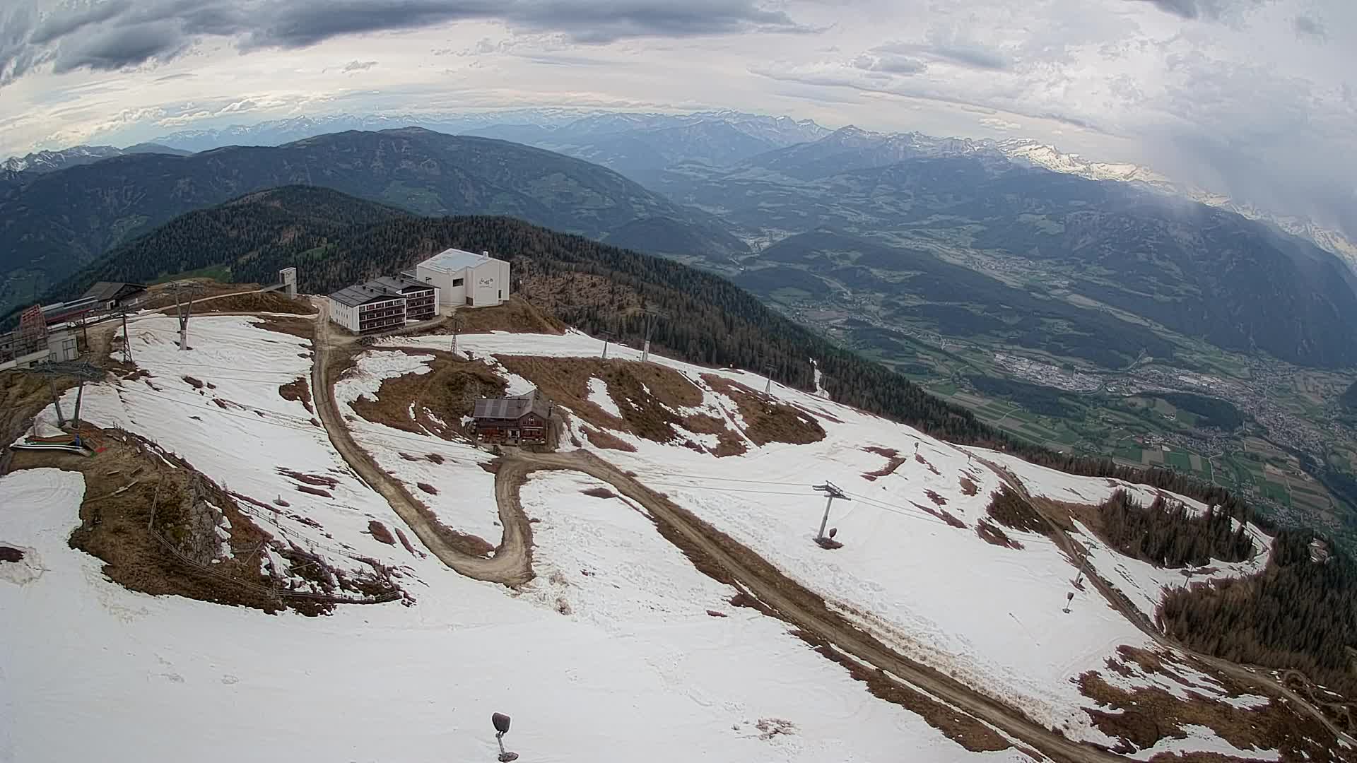 Kronplatz peak Ski resort | view to Bruneck