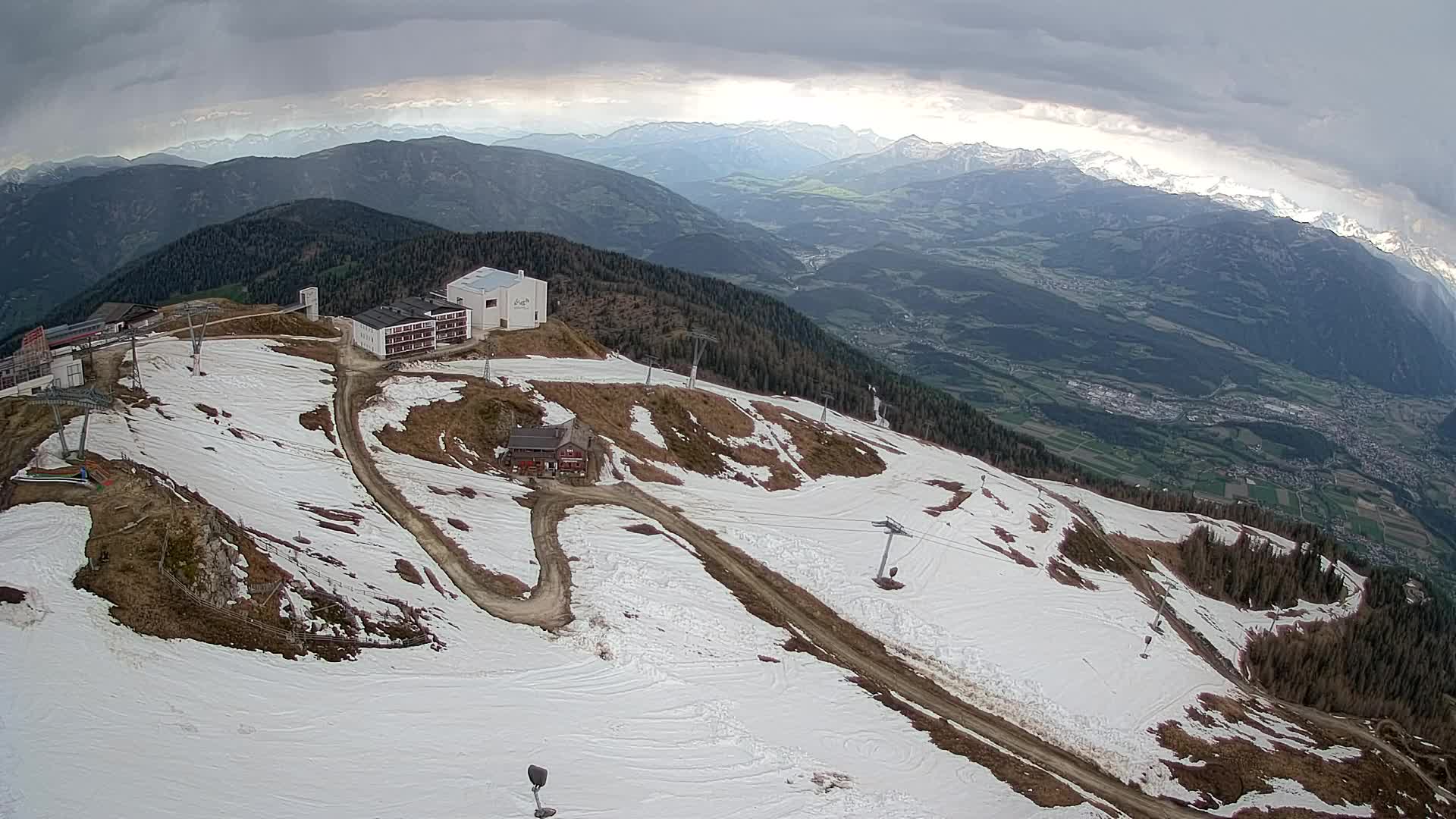 Kronplatz peak Ski resort | view to Bruneck