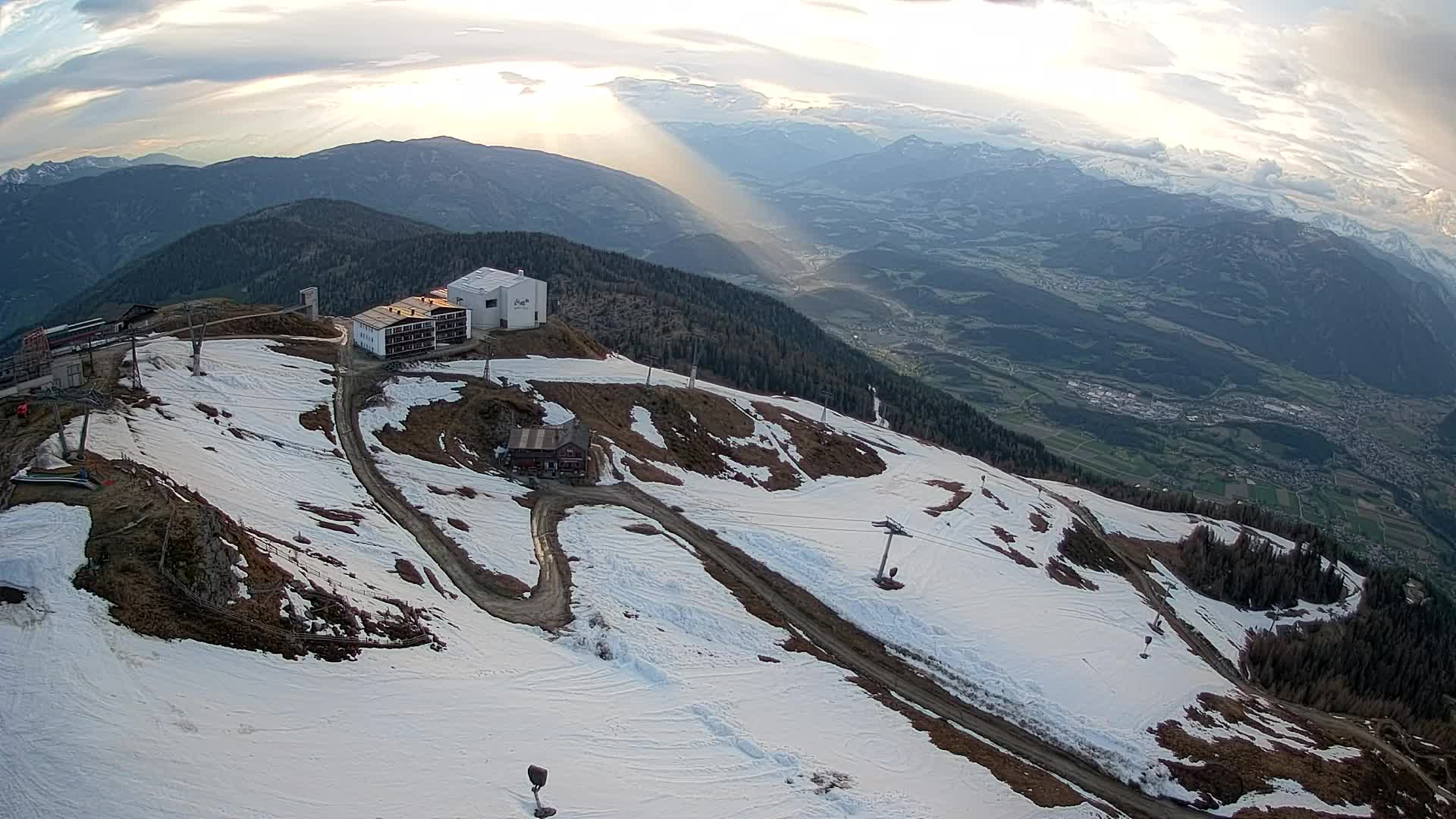 Kronplatz peak Ski resort | view to Bruneck