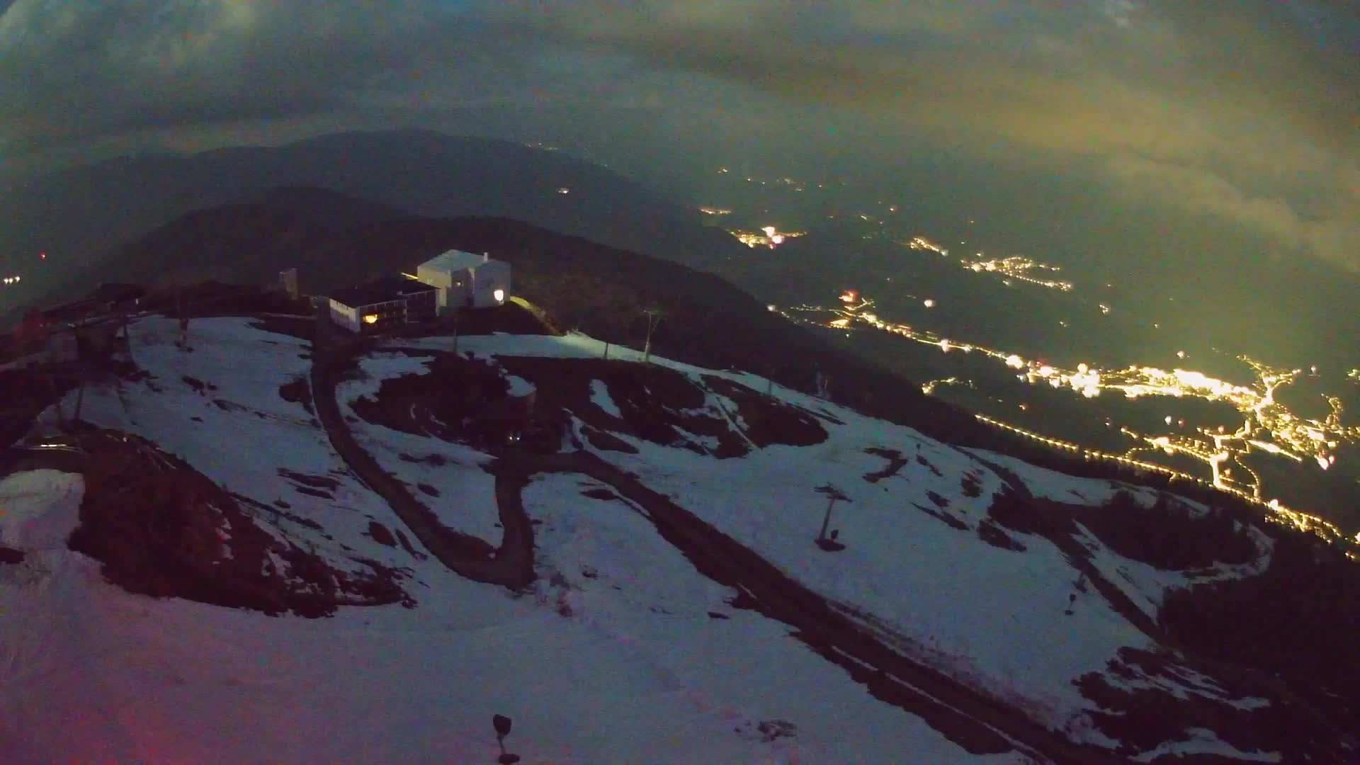 Station de ski Kronplatz sommet | vue sur Brunico