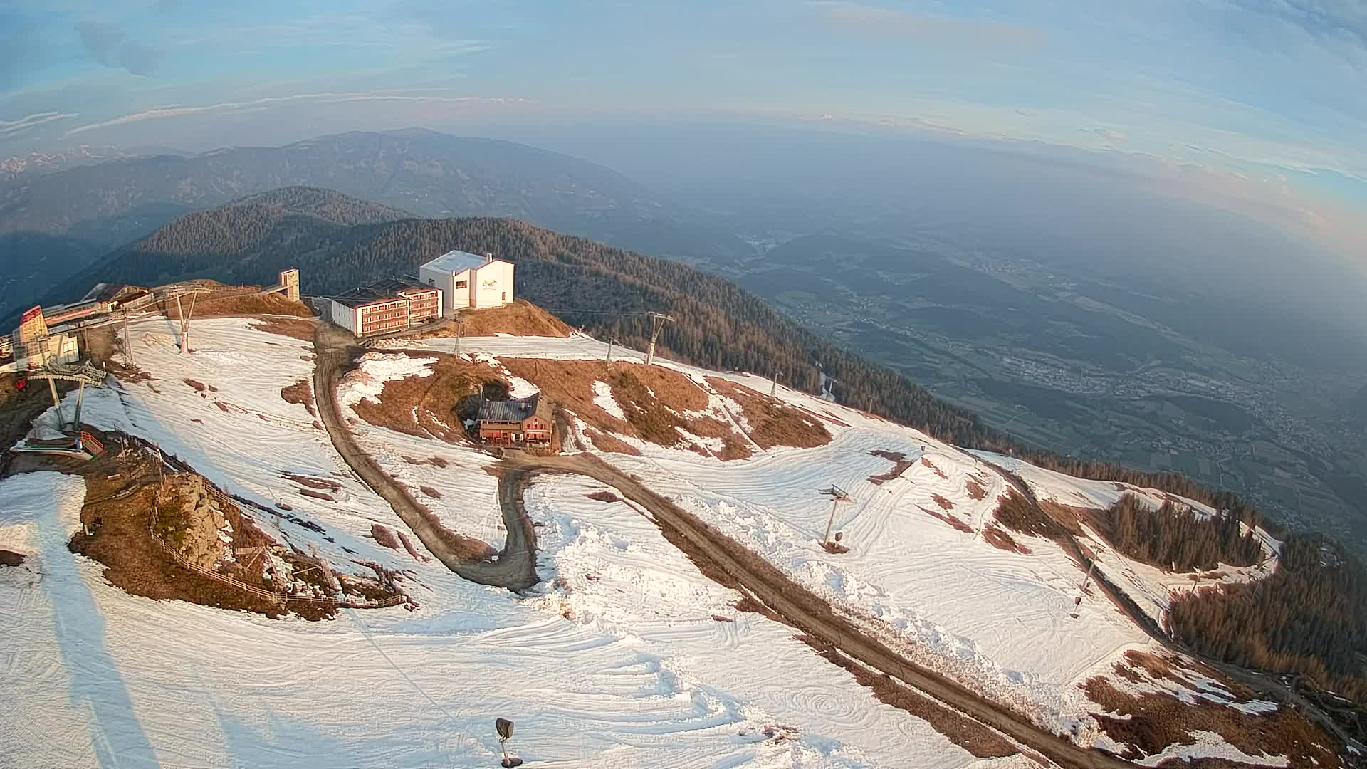 Kronplatz peak Ski resort | view to Bruneck