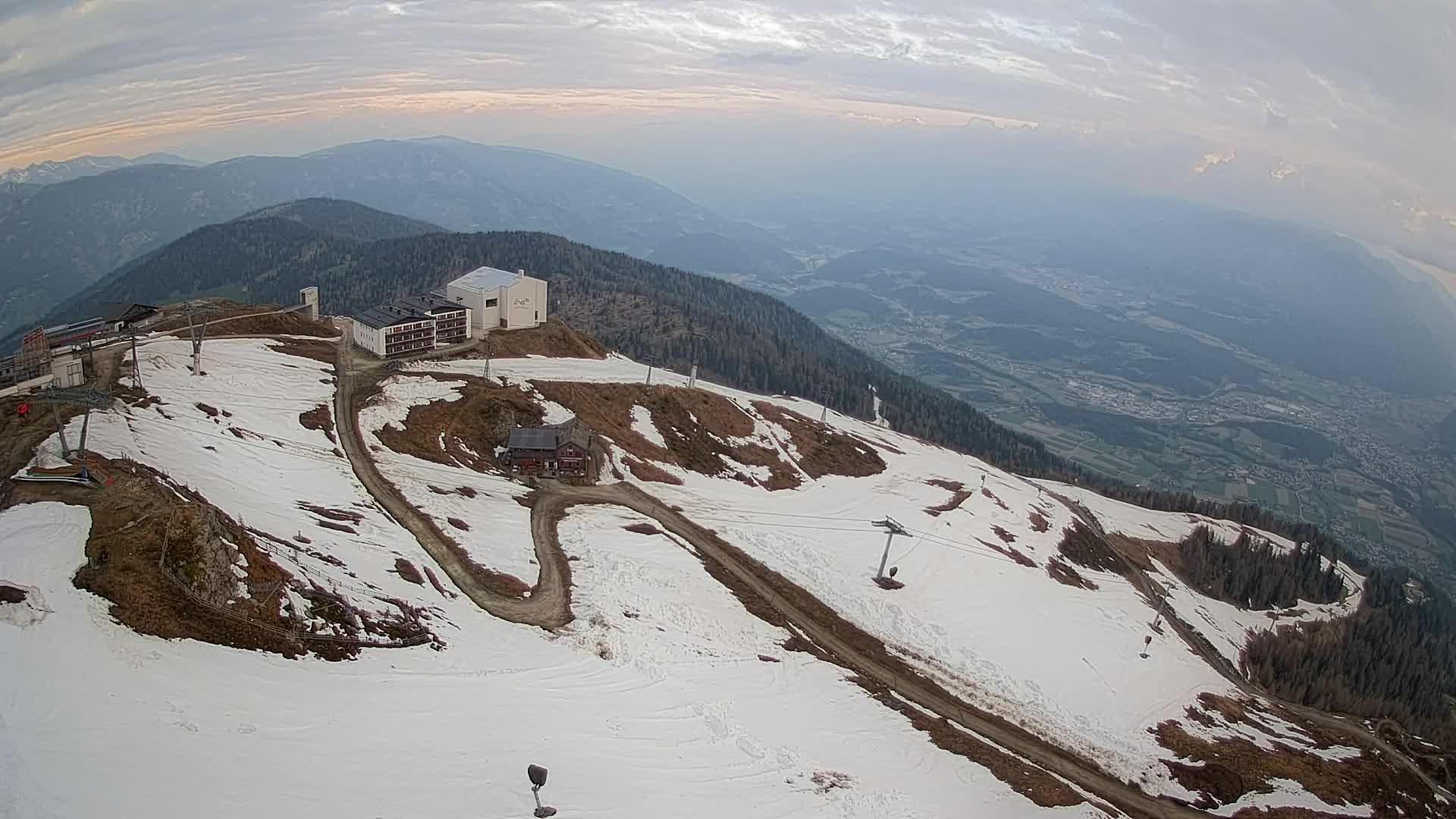 Kronplatz peak Ski resort | view to Bruneck