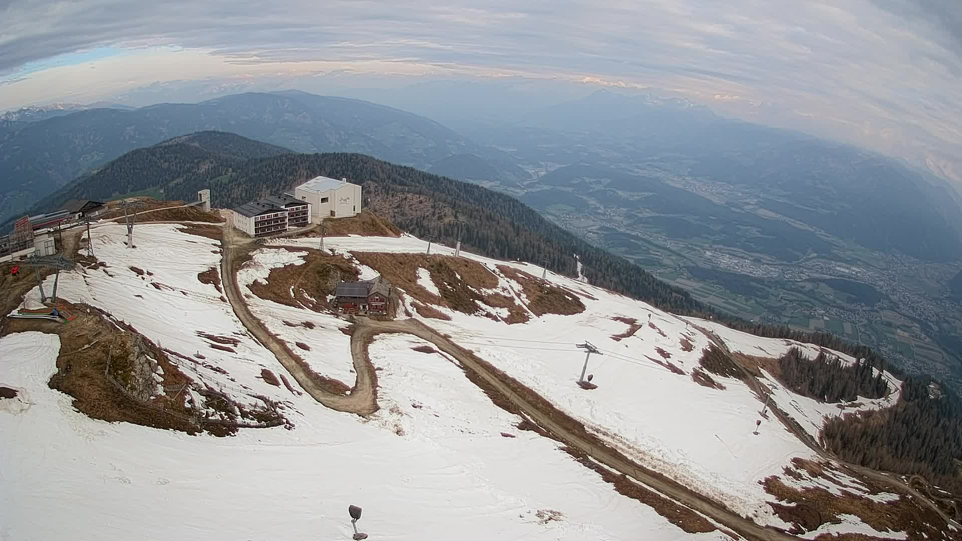 Kronplatz peak Ski resort | view to Bruneck