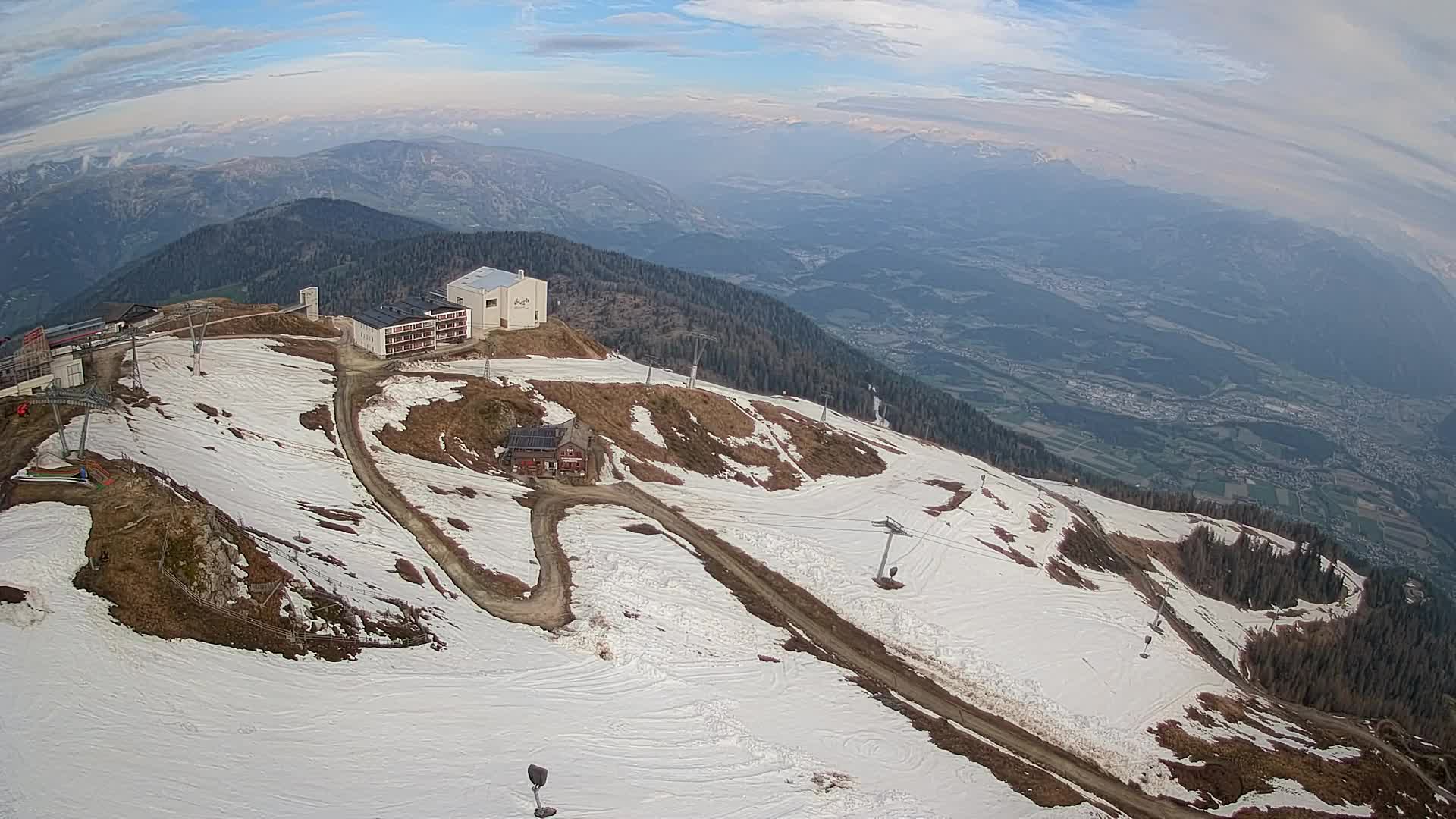 Kronplatz peak Ski resort | view to Bruneck