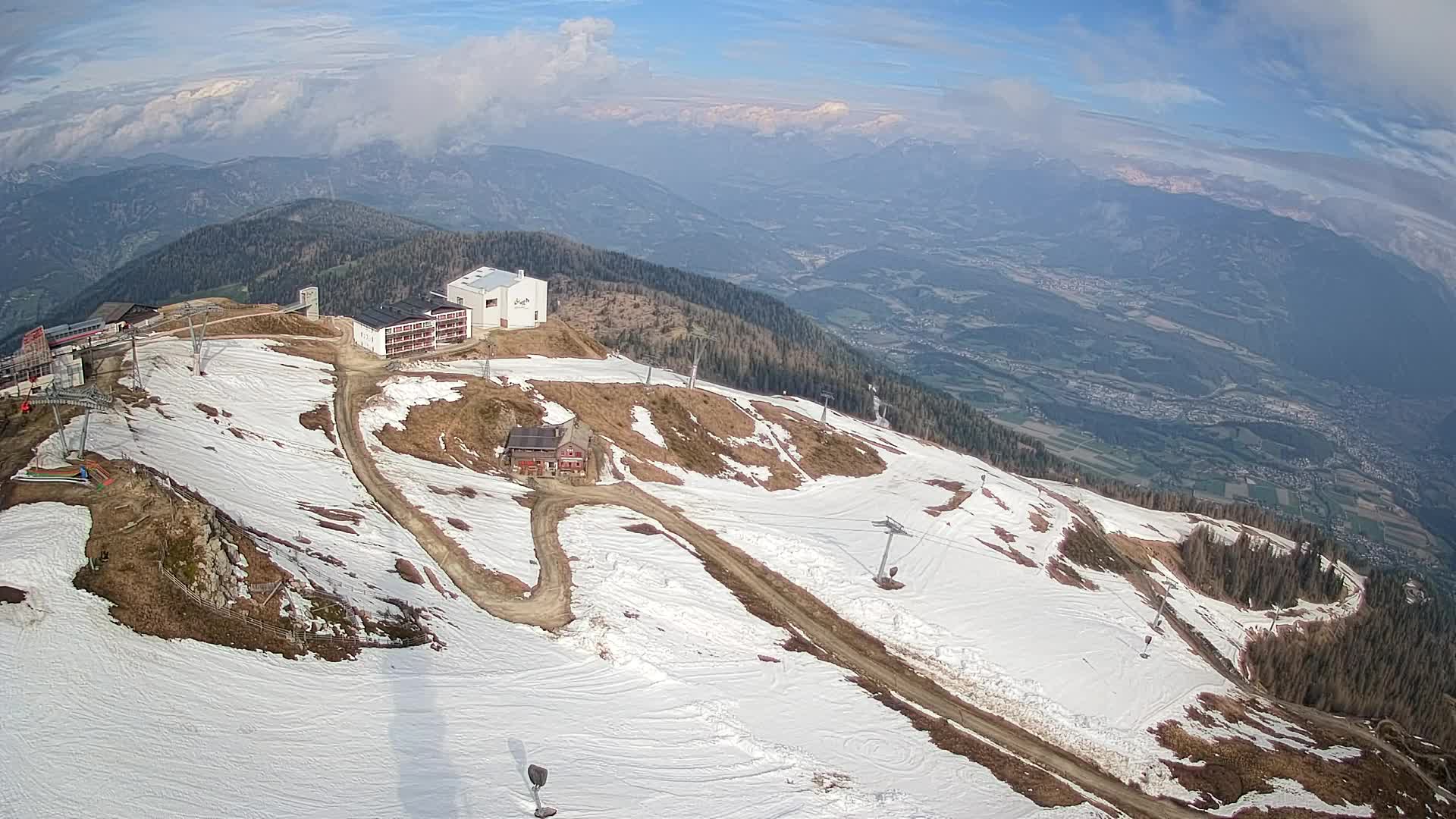 Kronplatz peak Ski resort | view to Bruneck