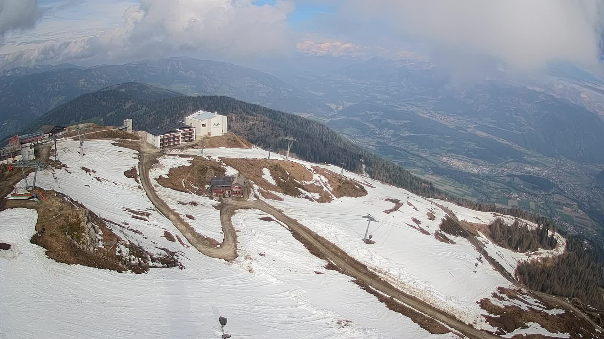 Kronplatz peak Ski resort | view to Bruneck