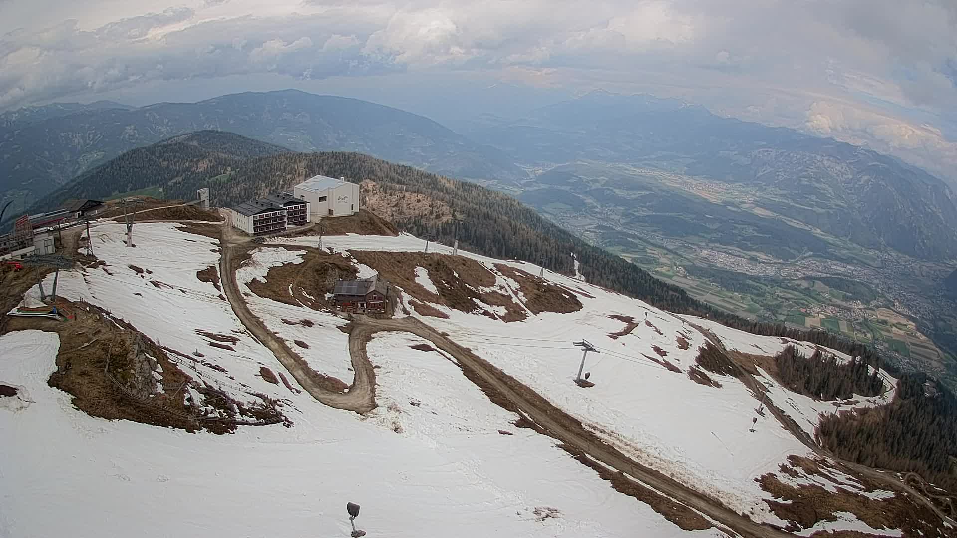 Kronplatz peak Ski resort | view to Bruneck