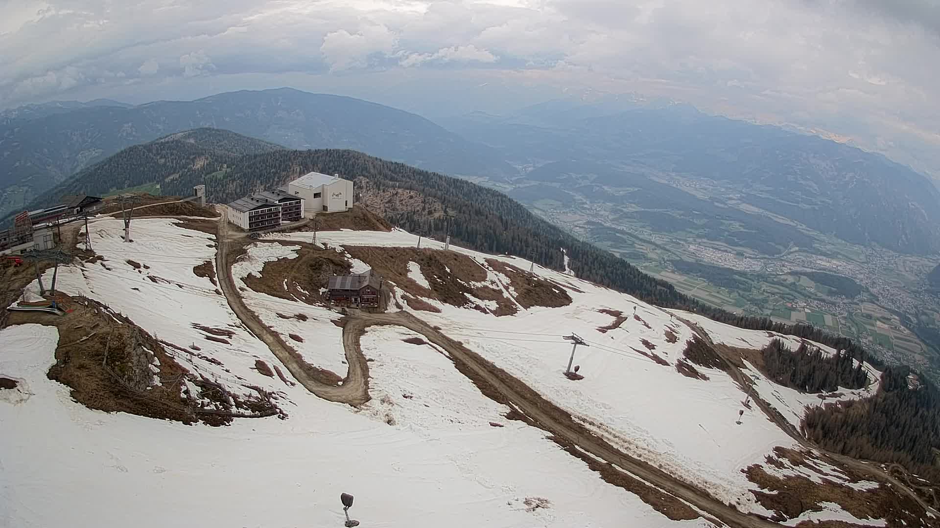 Kronplatz peak Ski resort | view to Bruneck