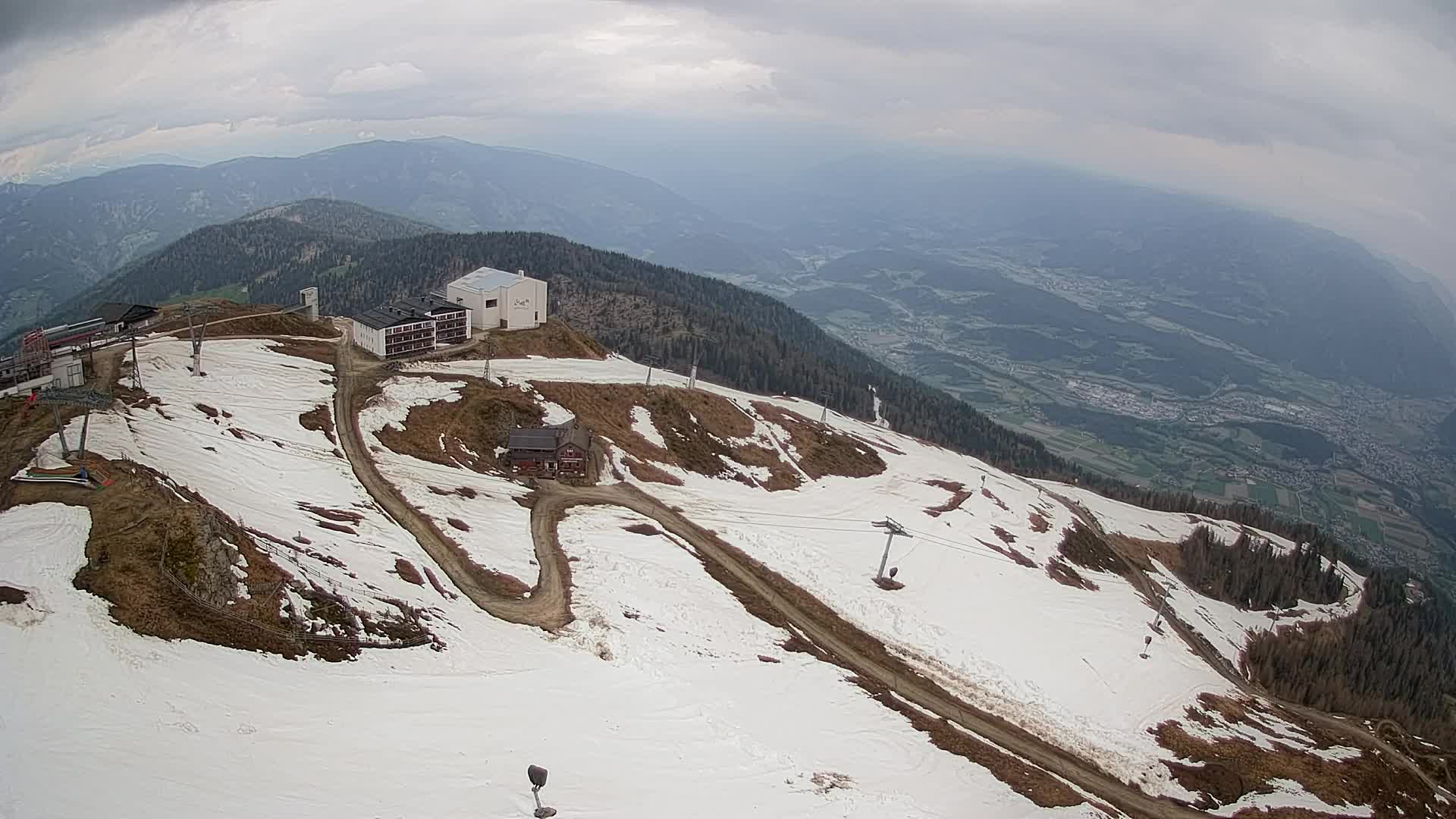 Kronplatz peak Ski resort | view to Bruneck