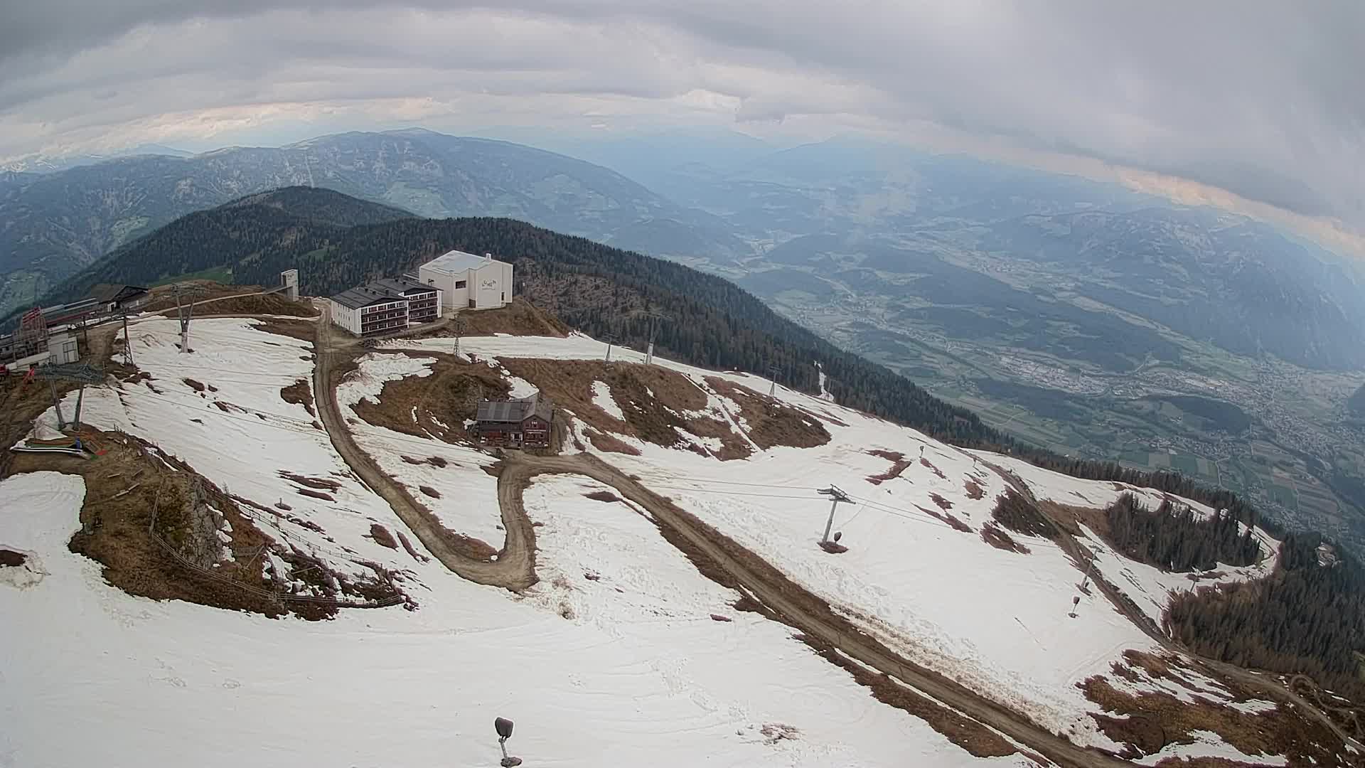 Kronplatz peak Ski resort | view to Bruneck