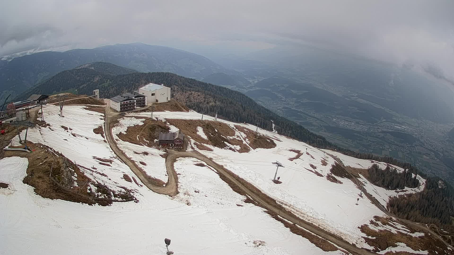 Kronplatz peak Ski resort | view to Bruneck