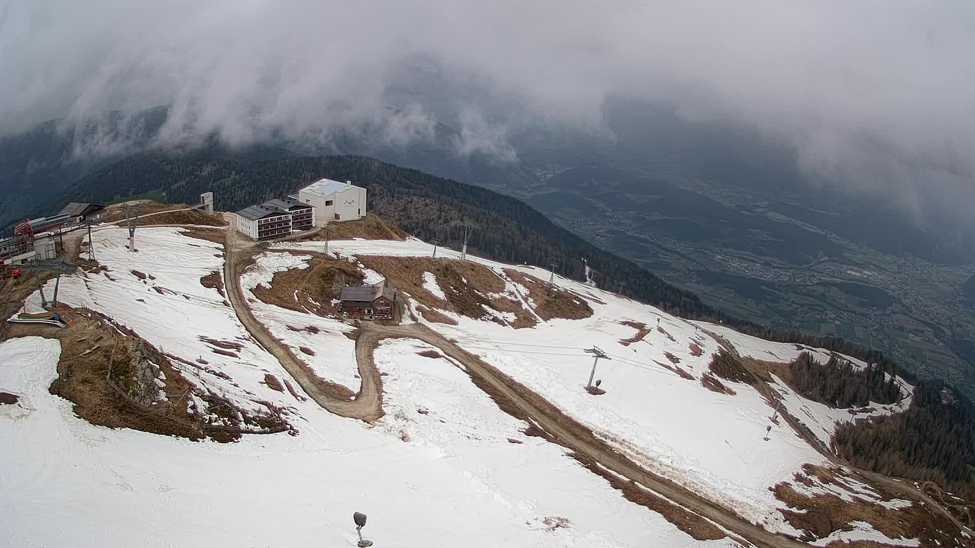 Kronplatz peak Ski resort | view to Bruneck