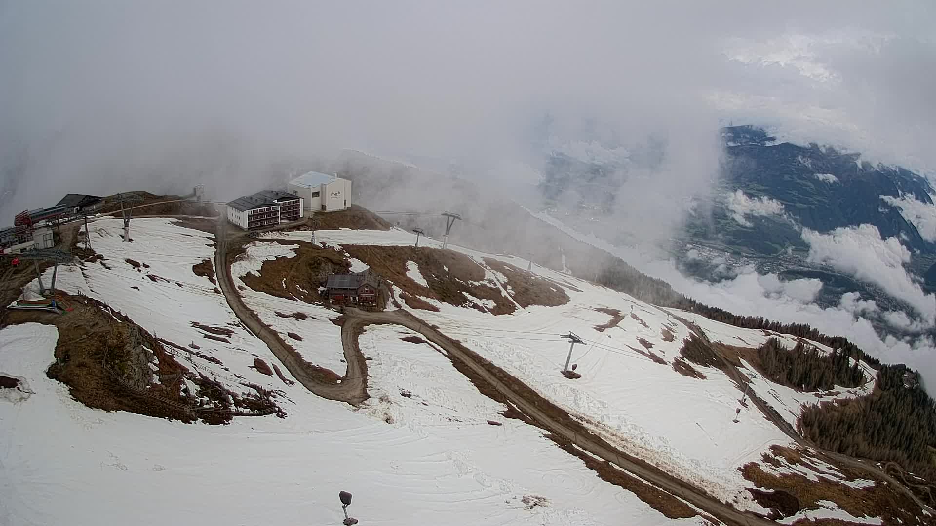 Kronplatz peak Ski resort | view to Bruneck