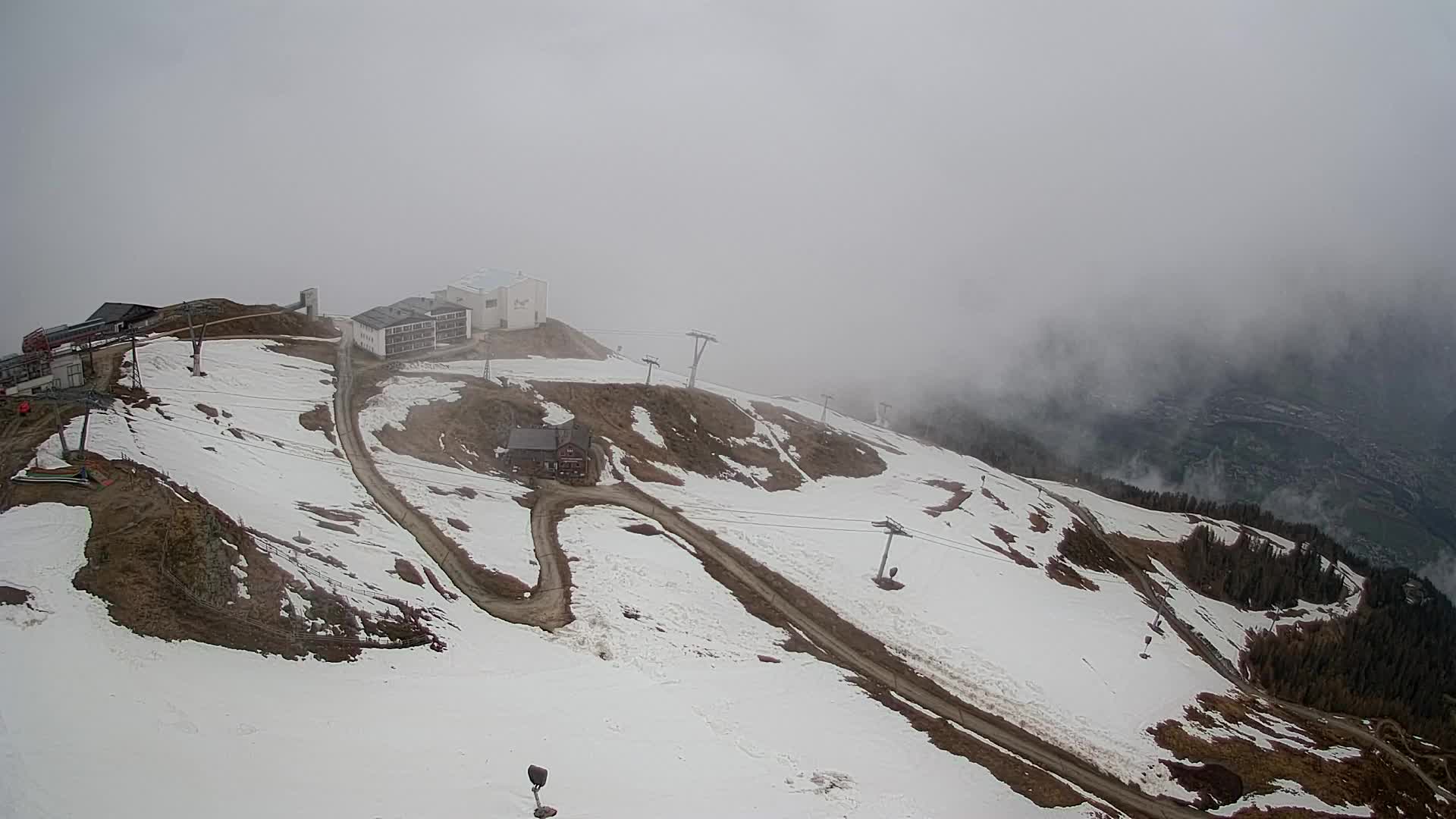 Skigebiet Kronplatz Gipfel | Blick auf Bruneck