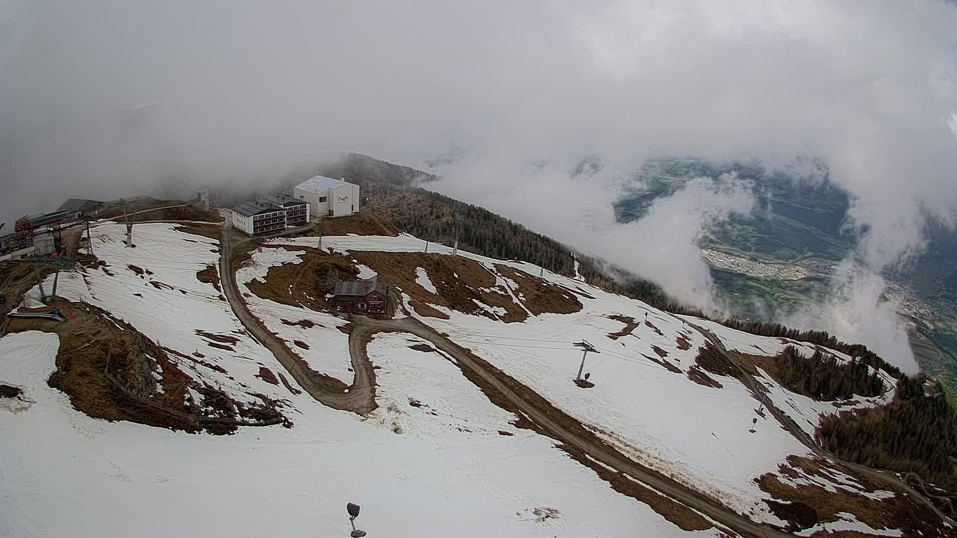 Kronplatz peak Ski resort | view to Bruneck