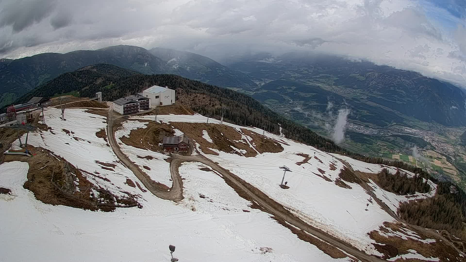 Kronplatz peak Ski resort | view to Bruneck