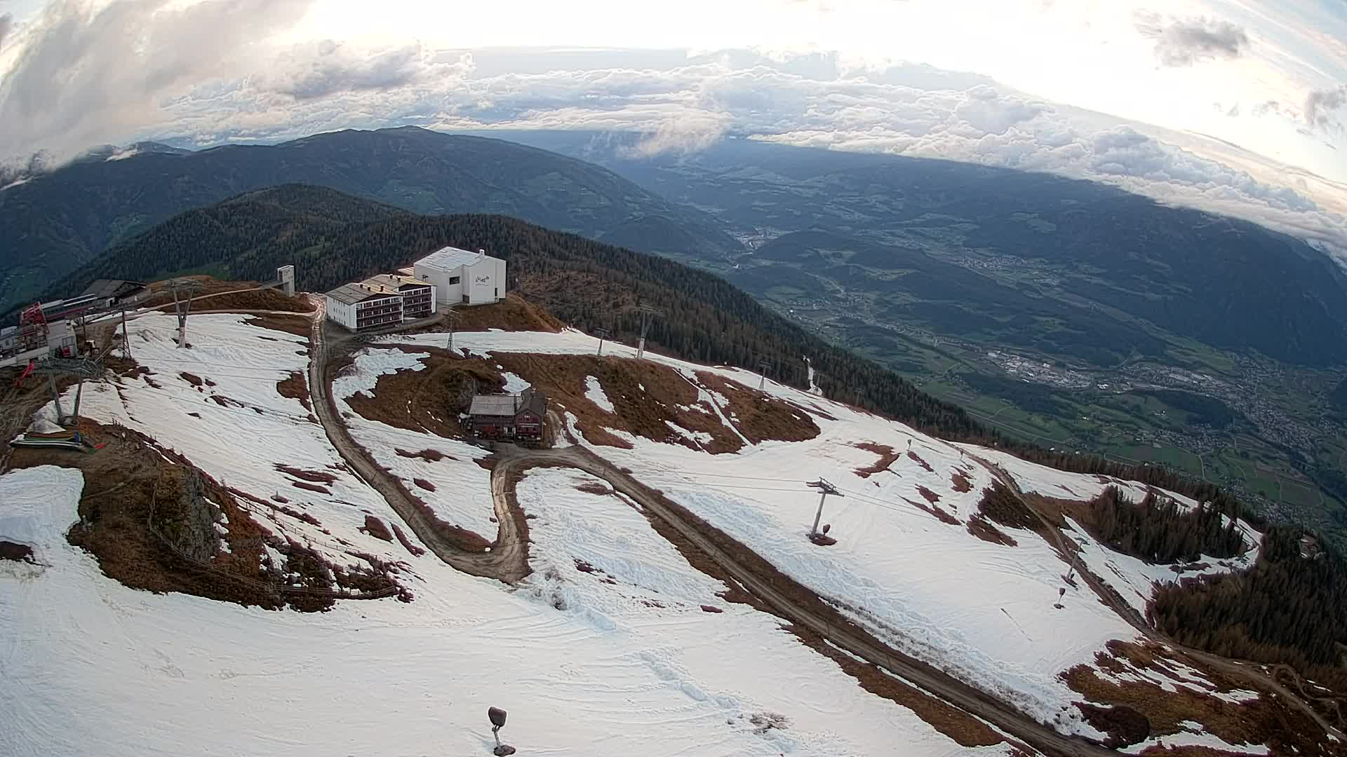 Kronplatz peak Ski resort | view to Bruneck