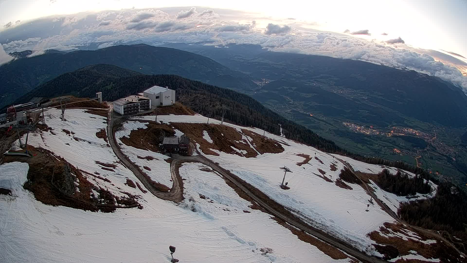 Kronplatz peak Ski resort | view to Bruneck