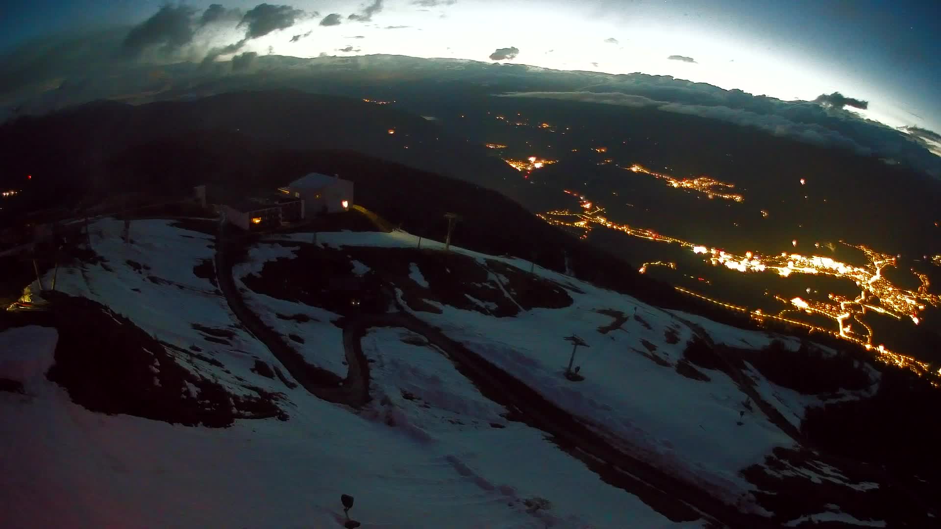 Station de ski Kronplatz sommet | vue sur Brunico