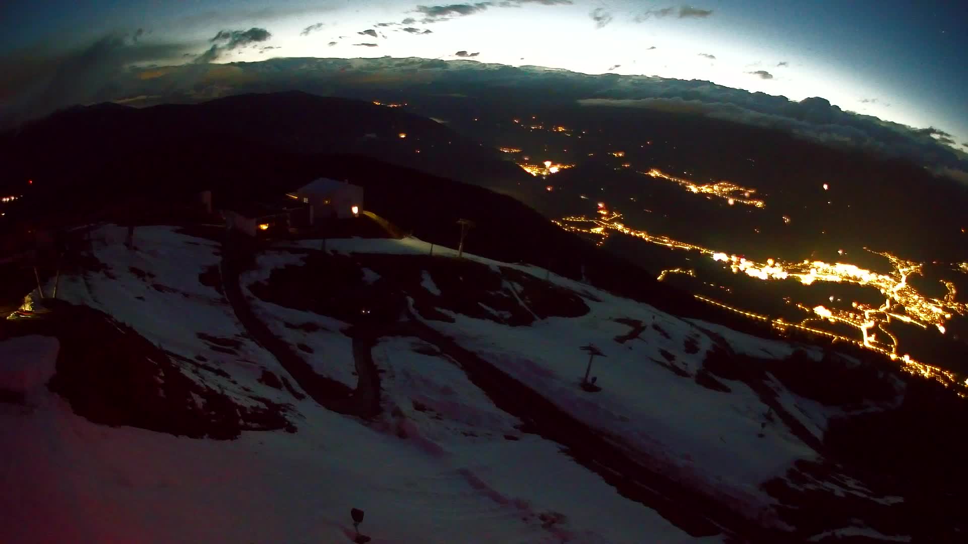 Kronplatz peak Ski resort | view to Bruneck