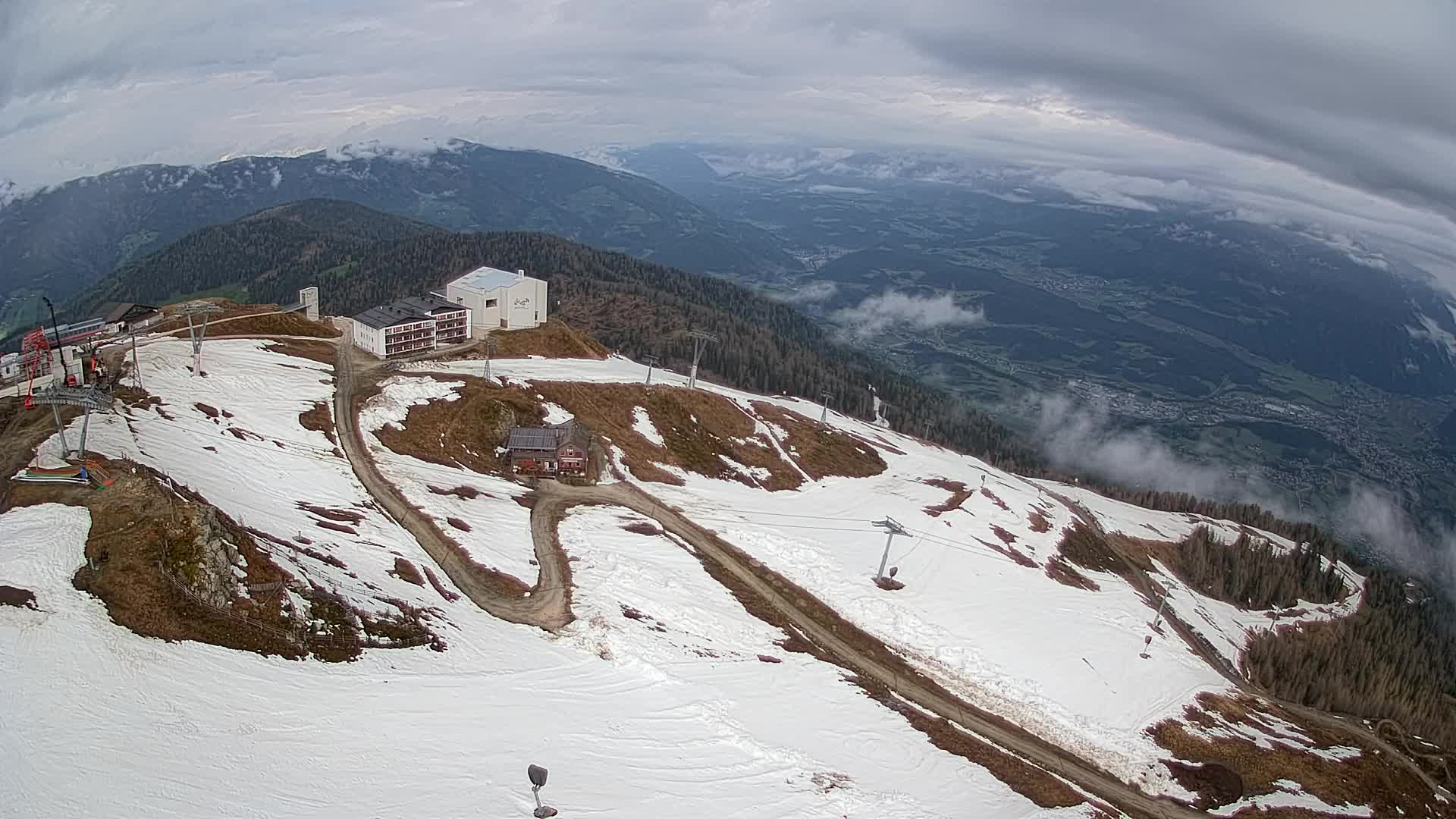 Kronplatz peak Ski resort | view to Bruneck