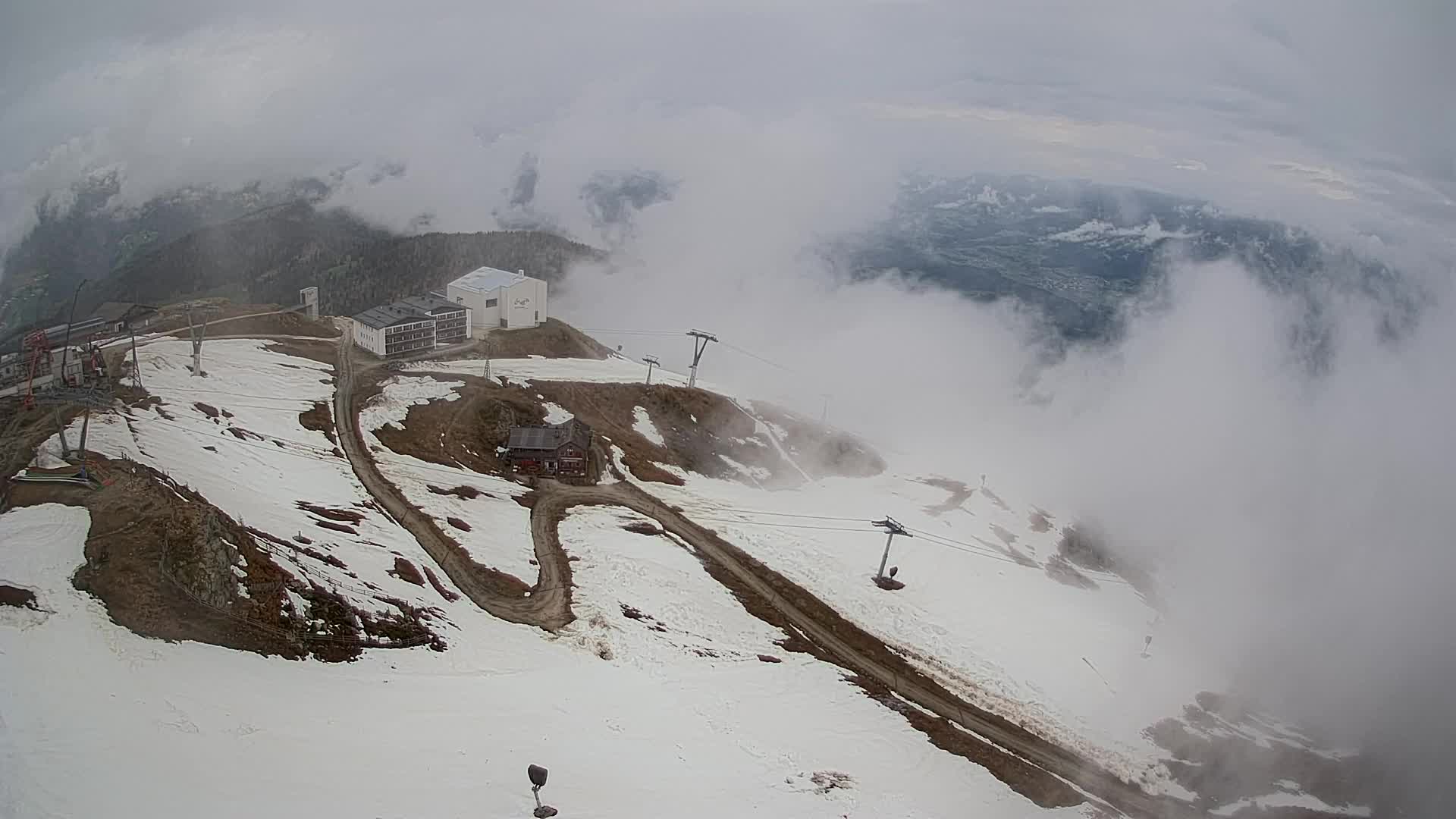 Skigebiet Kronplatz Gipfel | Blick auf Bruneck