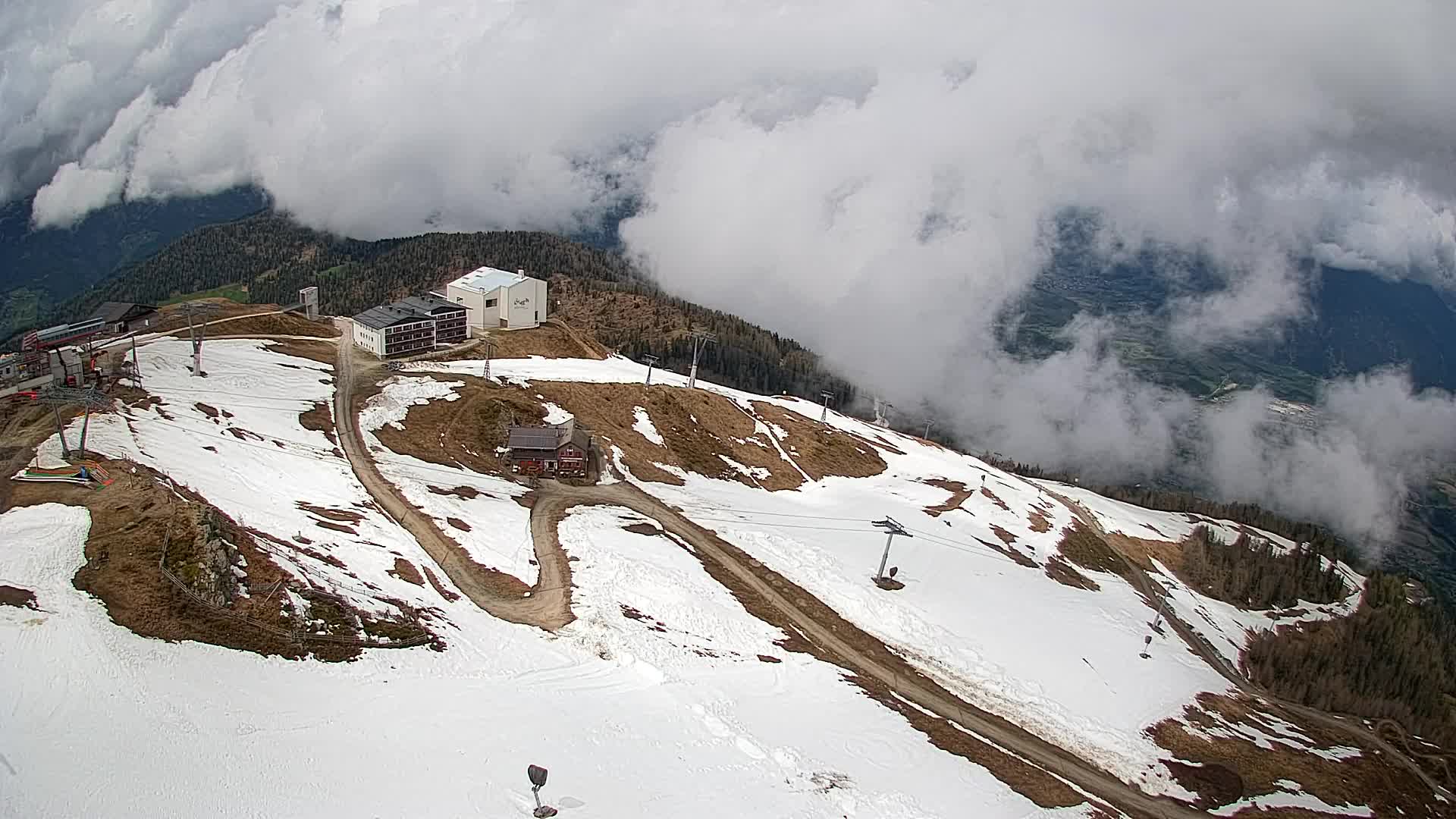 Kronplatz peak Ski resort | view to Bruneck