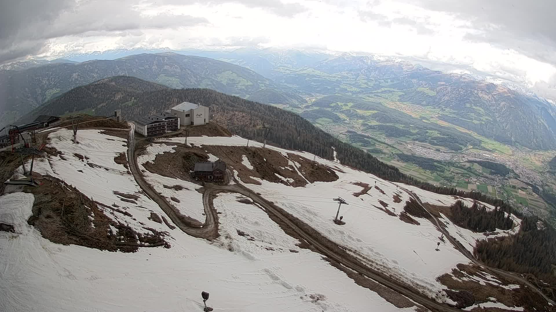 Kronplatz peak Ski resort | view to Bruneck