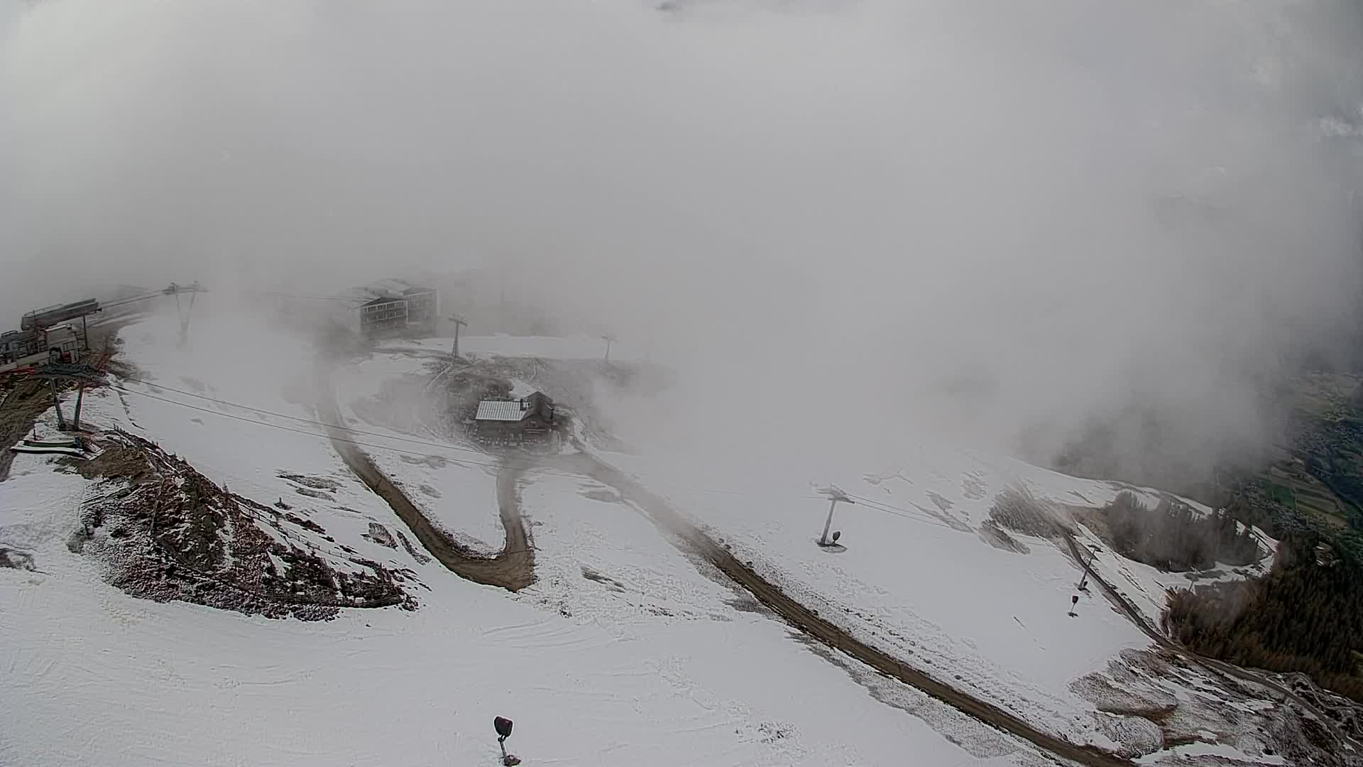 Station de ski Kronplatz sommet | vue sur Brunico